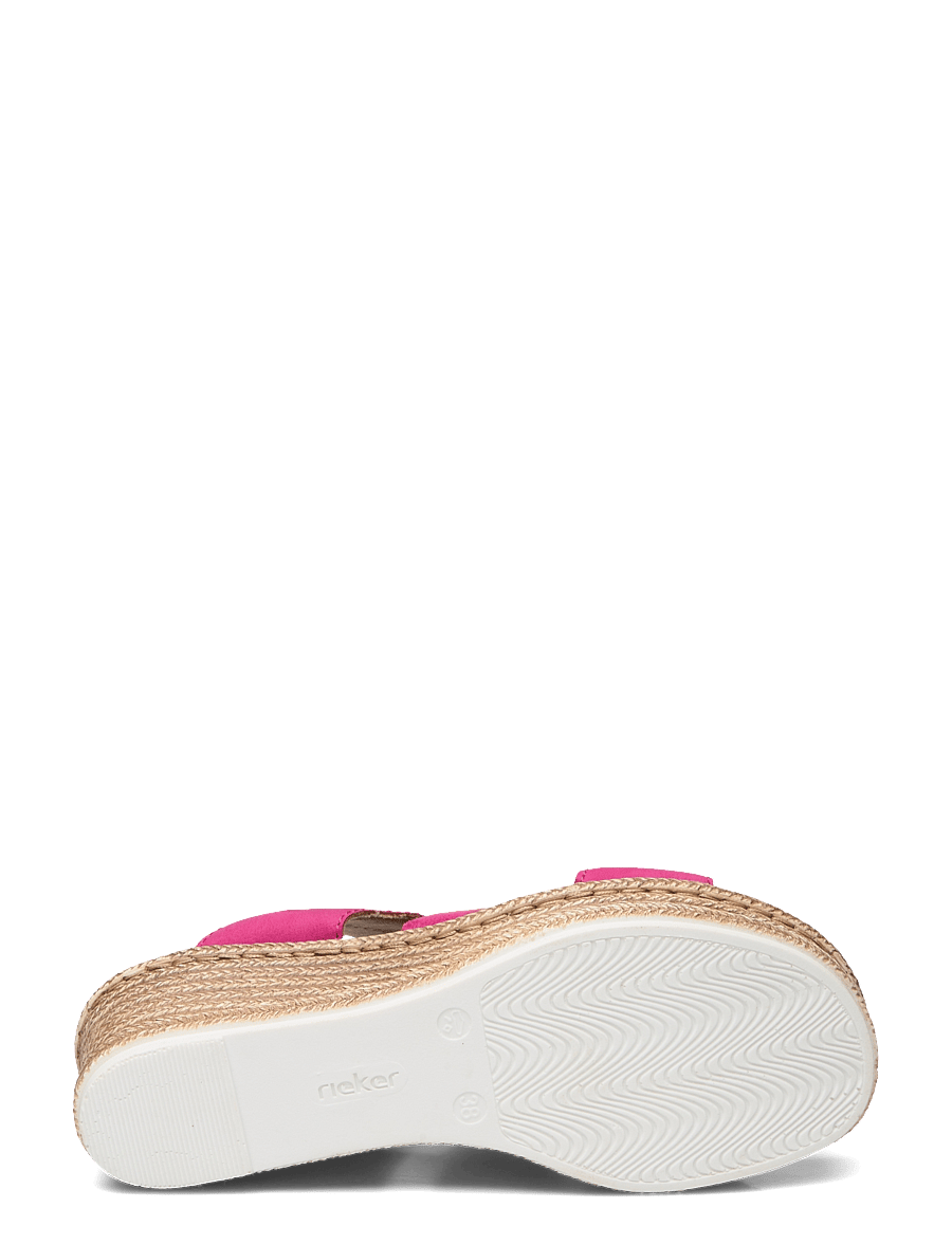 Rieker - 68789-62 - pantoletten mit absatz - pink - 4