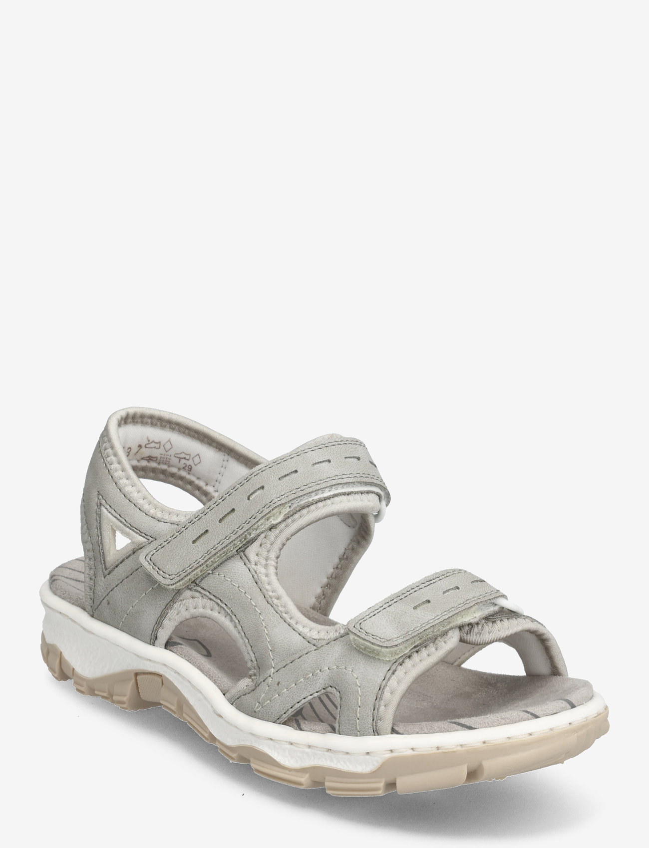 Rieker - 68866-90 - flade sandaler - grey - 0