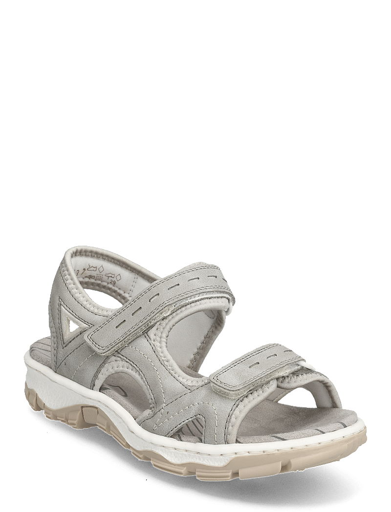 Rieker - 68866-94 - flat sandals - grey - 0