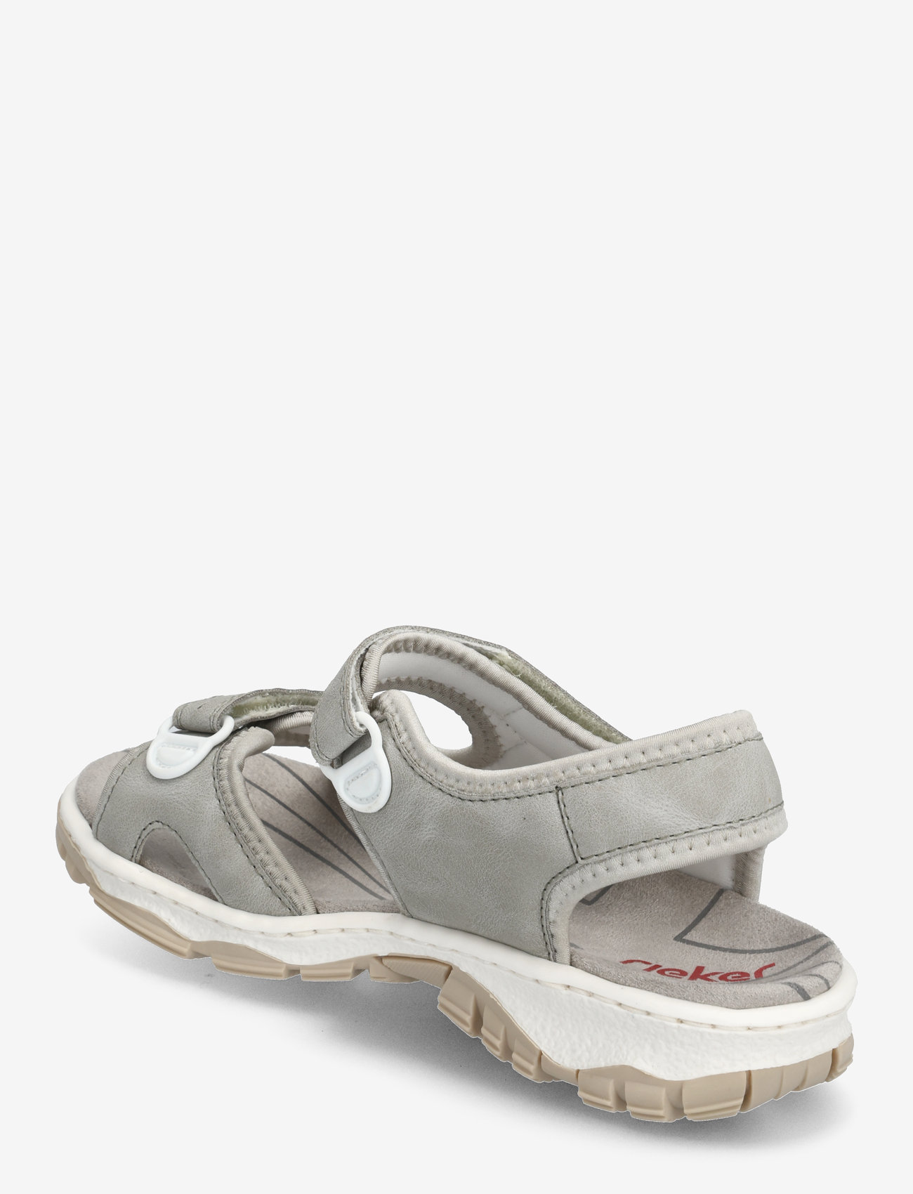 Rieker - 68866-90 - flade sandaler - grey - 2