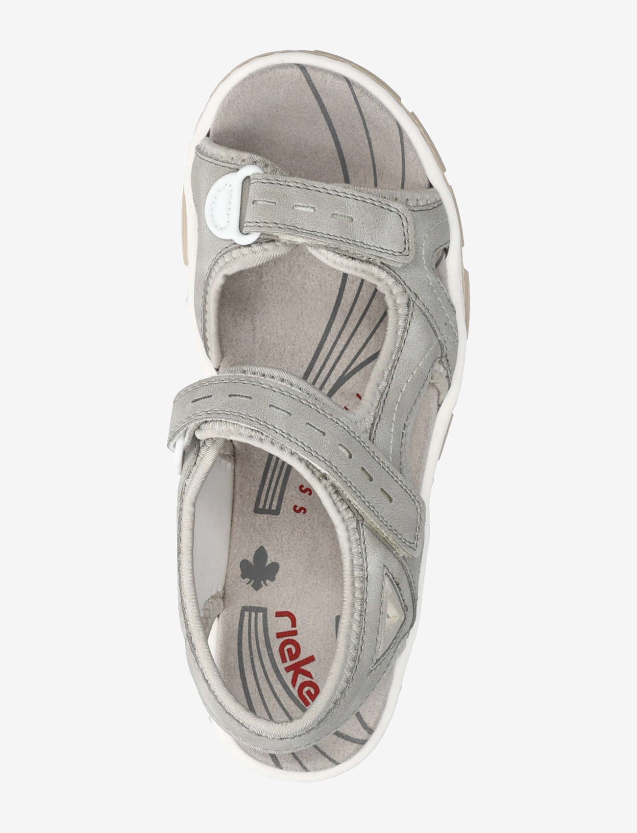 Rieker - 68866-90 - flade sandaler - grey - 3