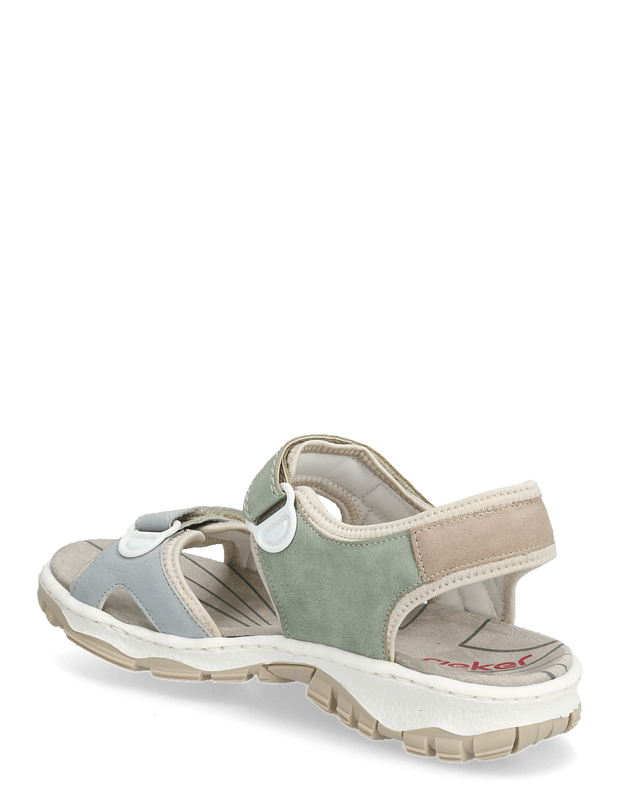 Rieker - 68866-94 - kontsata sandaalid - multi green - 2