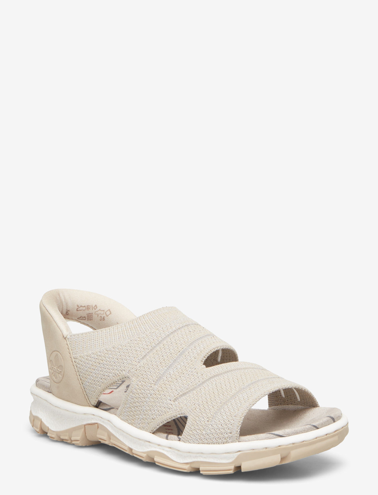 Rieker - 68895-33 - platta sandaler - beige - 0