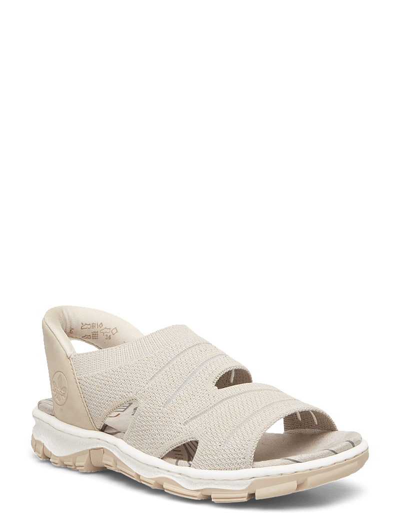 Rieker - Rieker Ladies' sandals 68895-64 Beige - platte sandalen - beige - 0