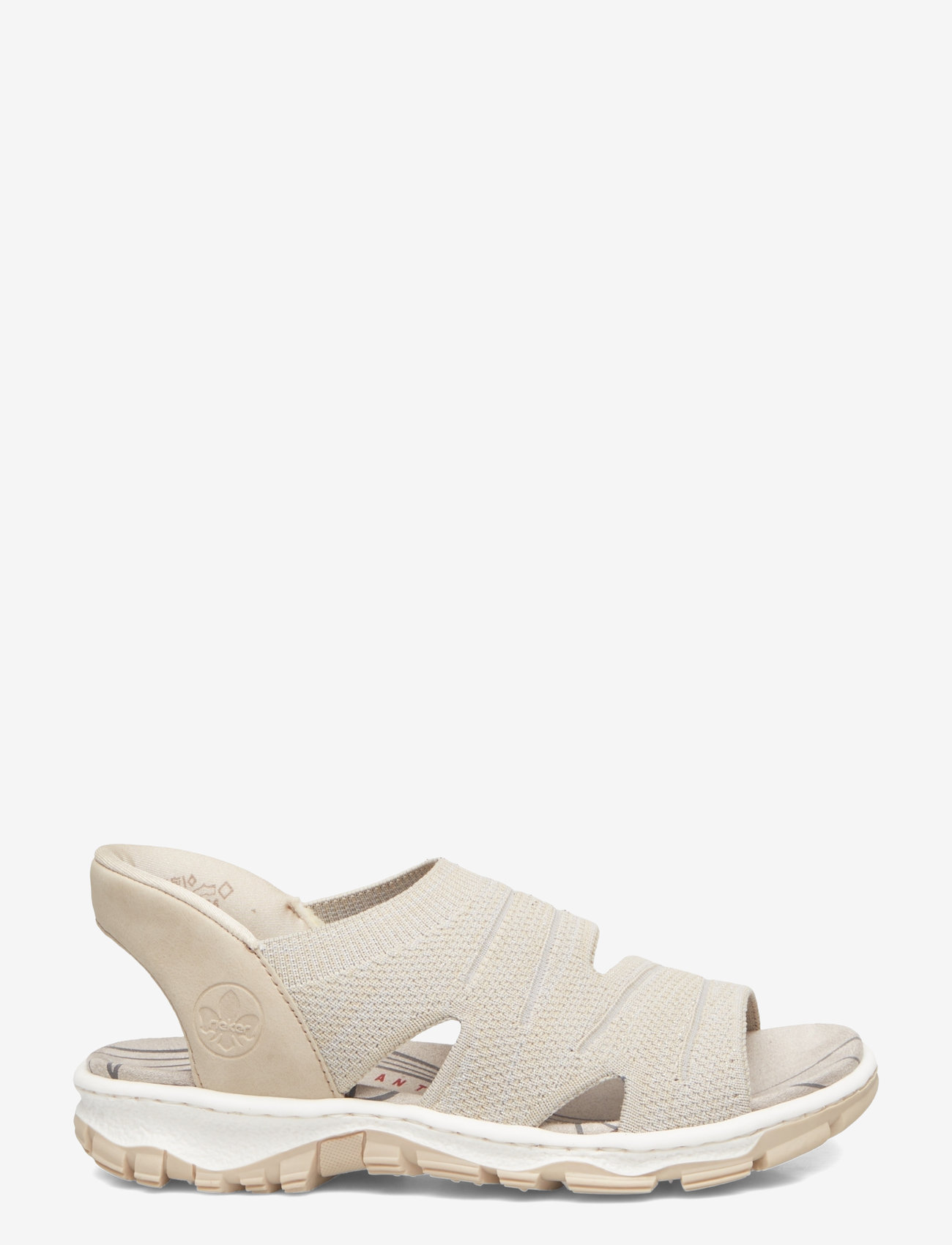 Rieker - 68895-33 - platta sandaler - beige - 1