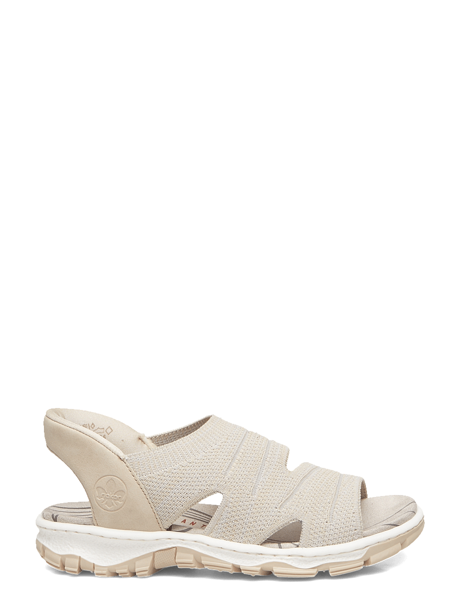 Rieker - Rieker Ladies' sandals 68895-64 Beige - flache sandalen - beige - 1