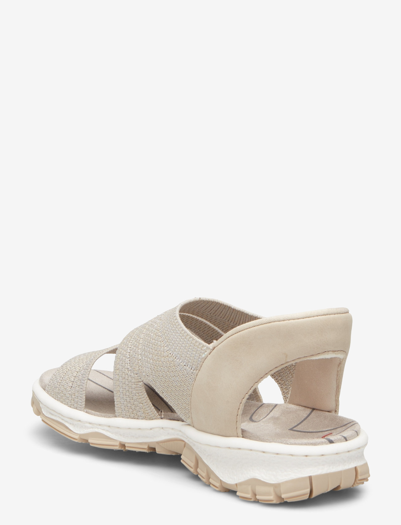 Rieker - 68895-33 - platta sandaler - beige - 2