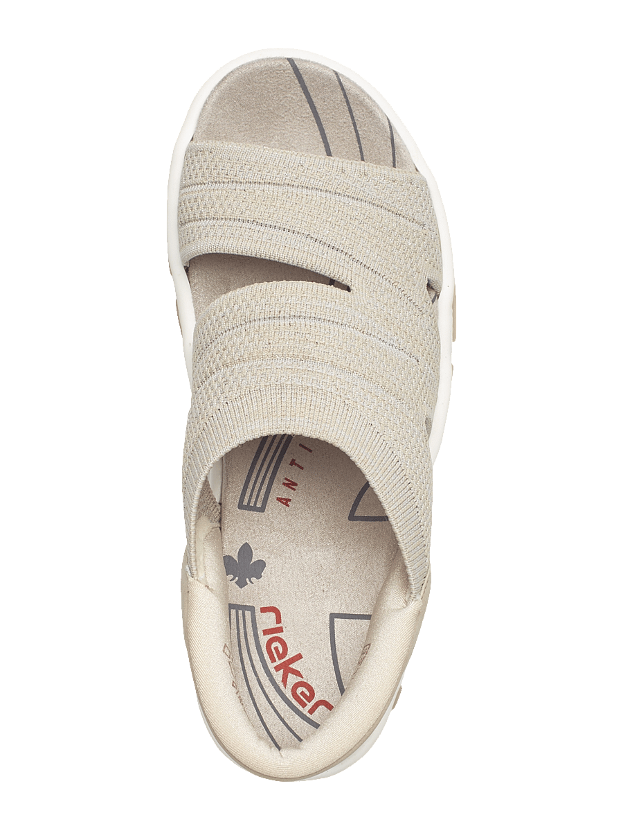 Rieker - Rieker Ladies' sandals 68895-64 Beige - flache sandalen - beige - 3