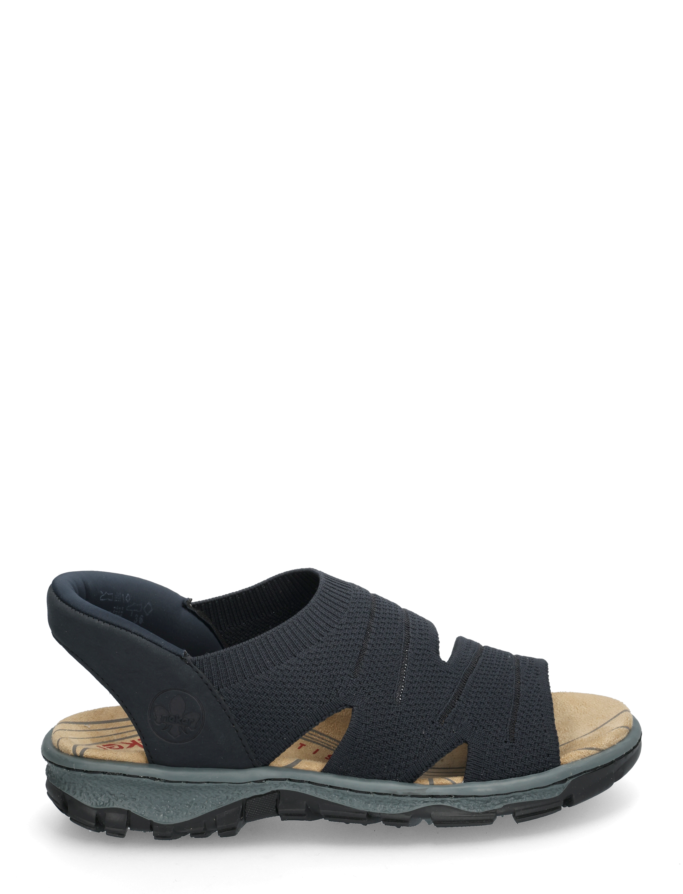 Rieker - Rieker Ladies' sandals 68895-64 Beige - flade sandaler - blue - 1