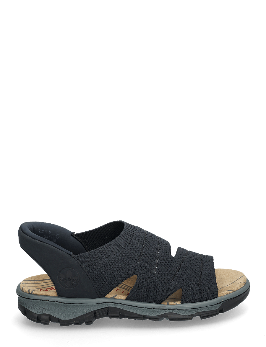 Rieker - Rieker Ladies' sandals 68895-64 Beige - kontsata sandaalid - blue - 1