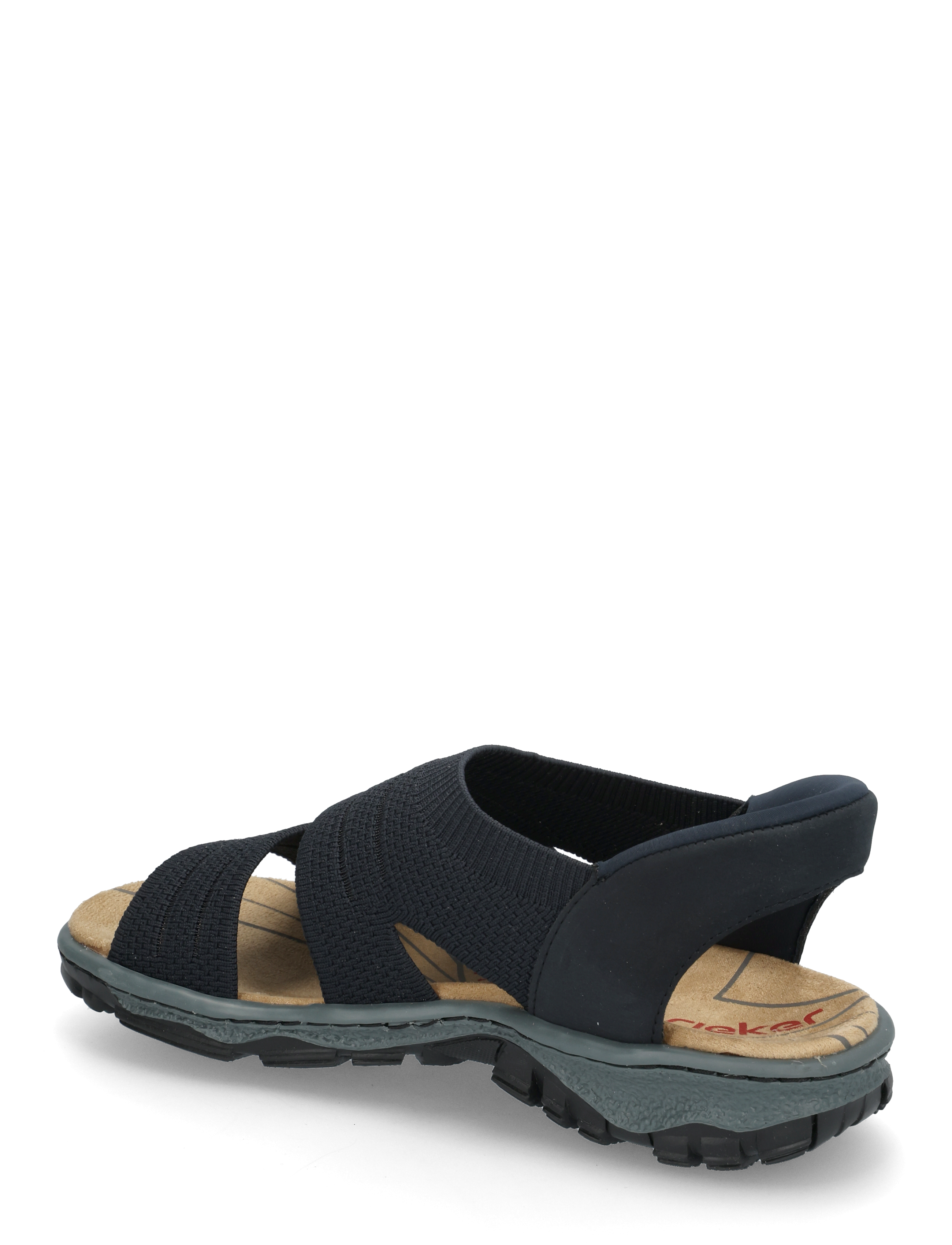 Rieker - Rieker Ladies' sandals 68895-64 Beige - flade sandaler - blue - 2