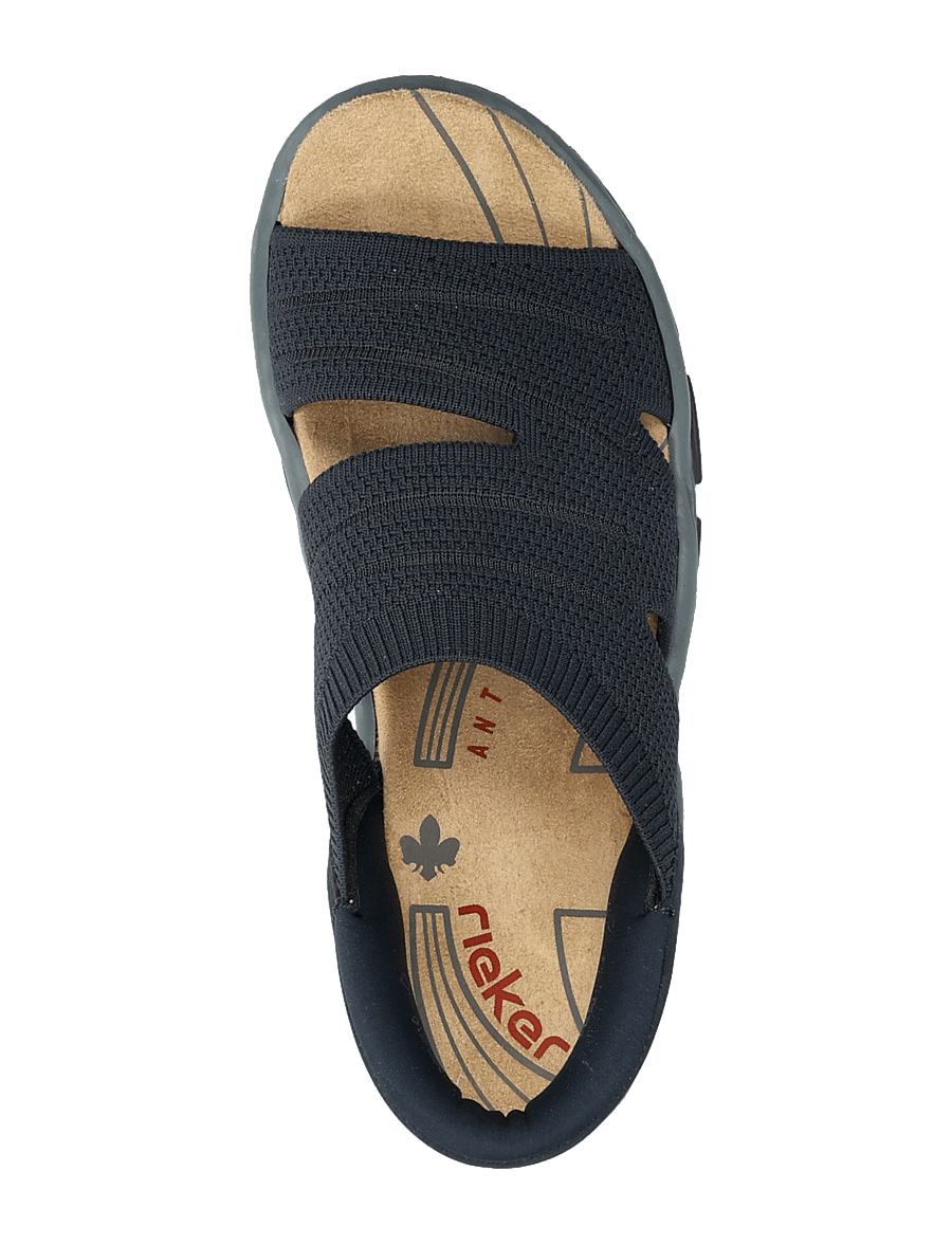 Rieker - Rieker Ladies' sandals 68895-64 Beige - kontsata sandaalid - blue - 3