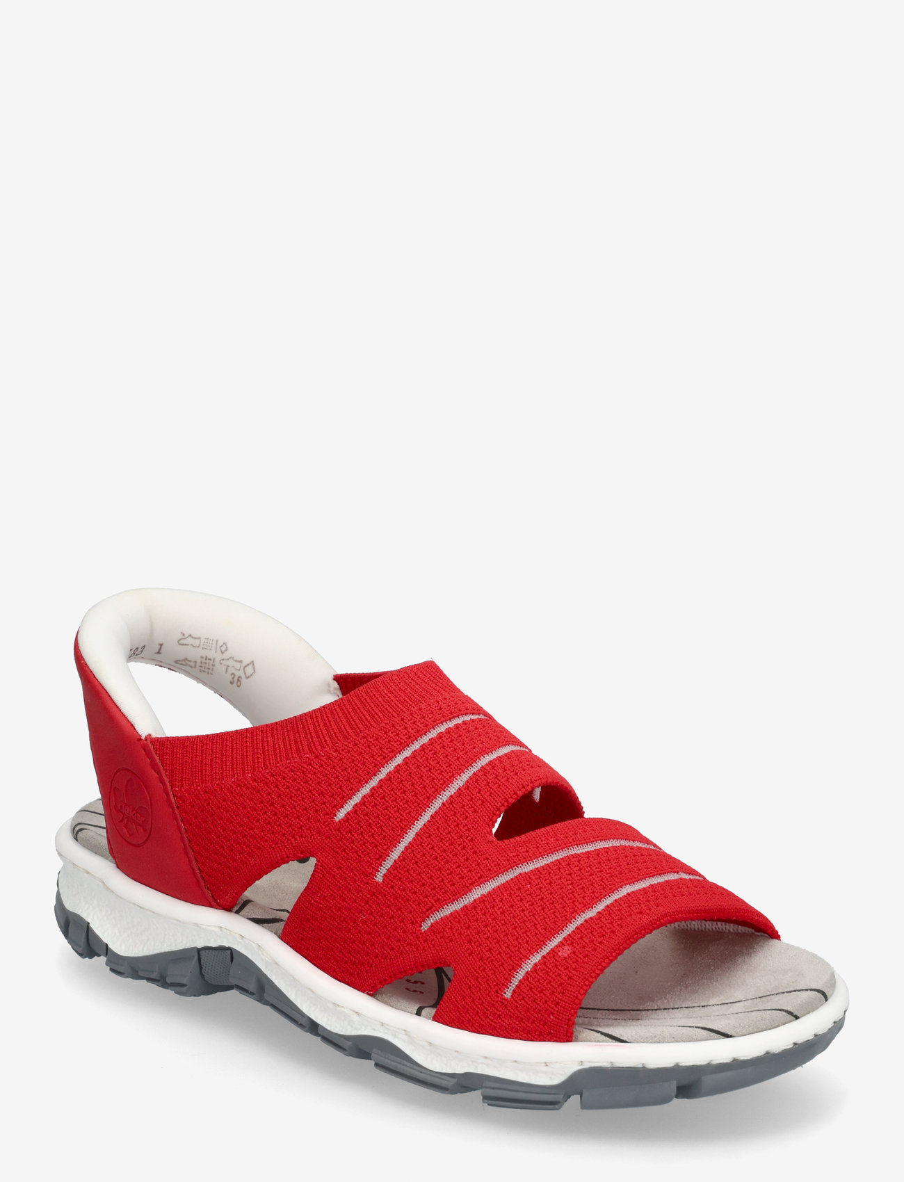 Rieker - Rieker Ladies' sandals 68895-64 Beige - lygiapadės basutės - red - 0