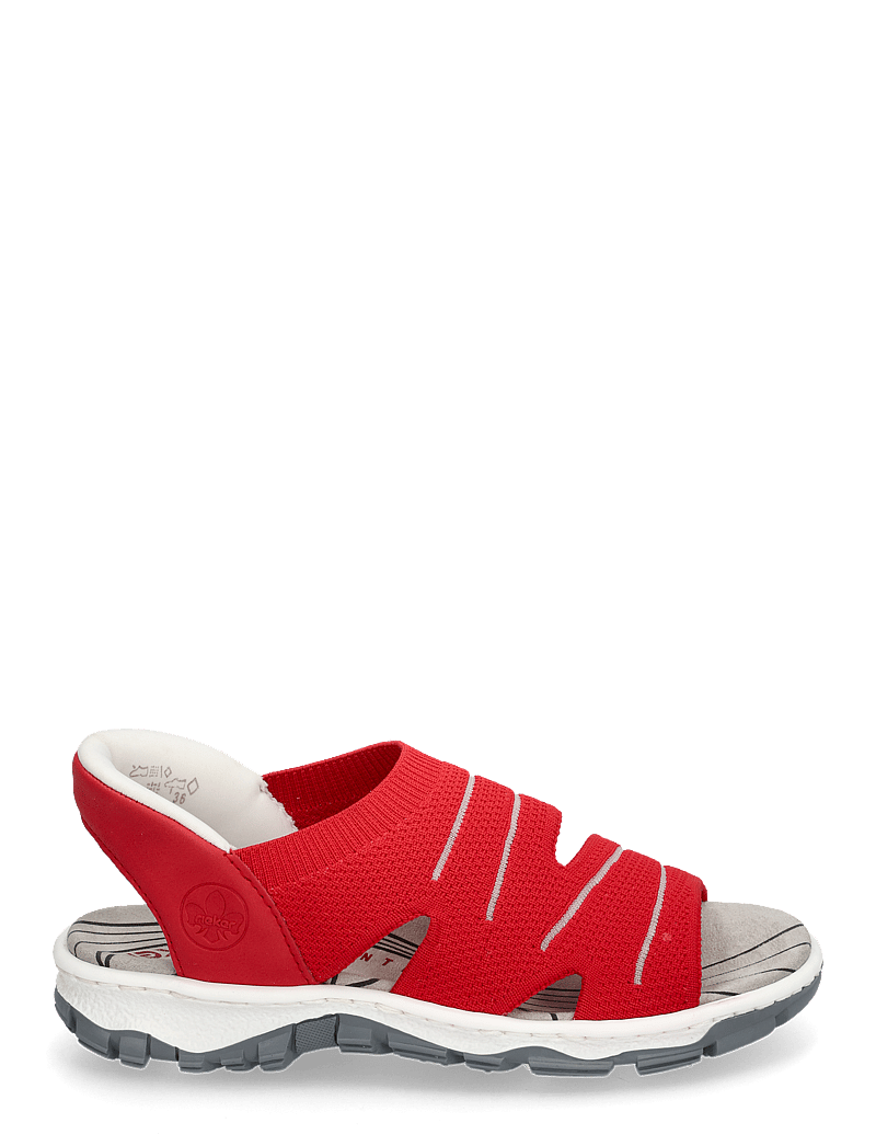 Rieker - Rieker Ladies' sandals 68895-64 Beige - kontsata sandaalid - red - 1