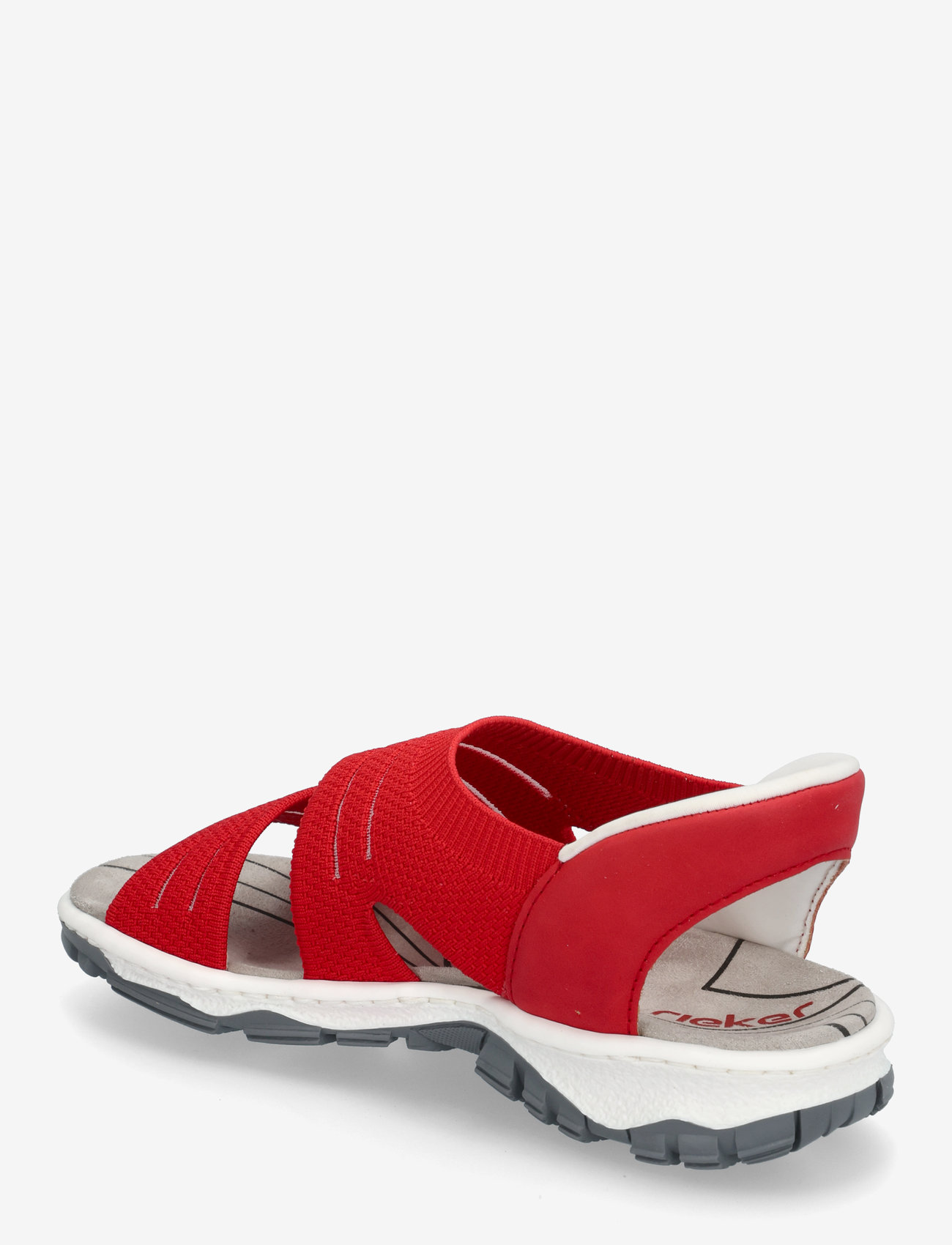 Rieker - Rieker Ladies' sandals 68895-64 Beige - lygiapadės basutės - red - 2