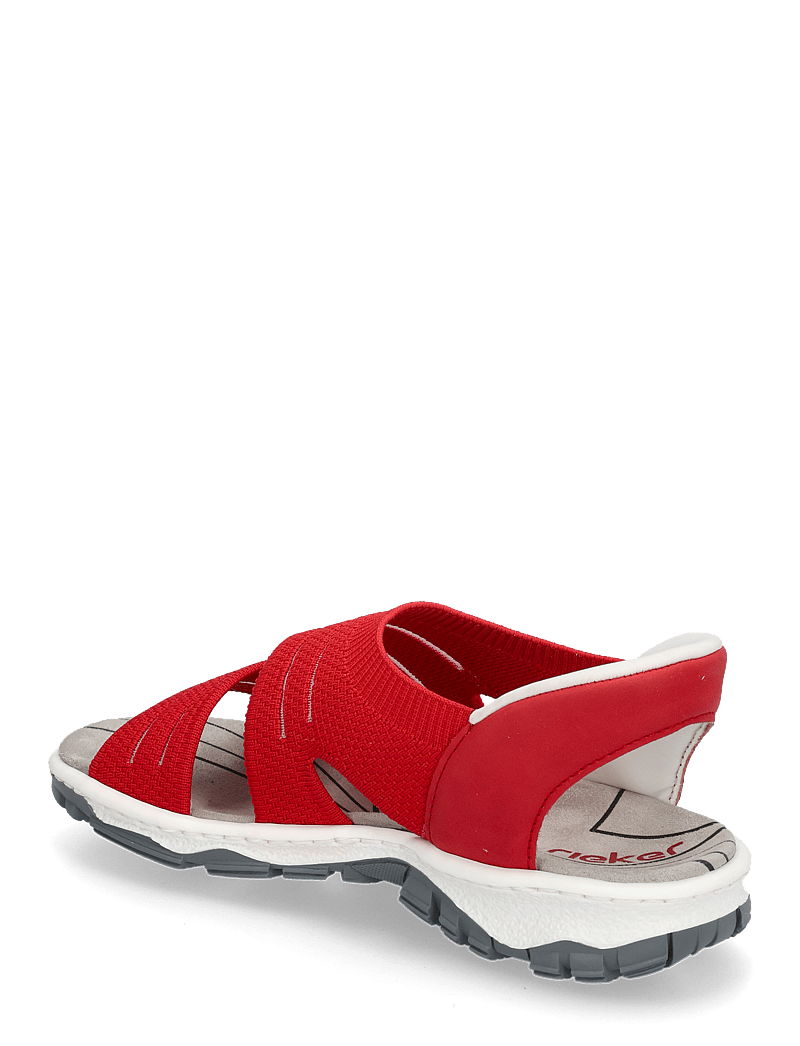 Rieker - Rieker Ladies' sandals 68895-64 Beige - kontsata sandaalid - red - 2