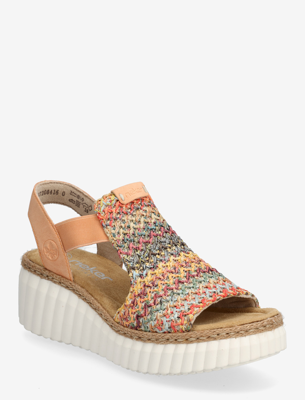 Rieker - Rieker Ladies' sandals 69172-92 multi - højhælede espadrillos - multi - 0