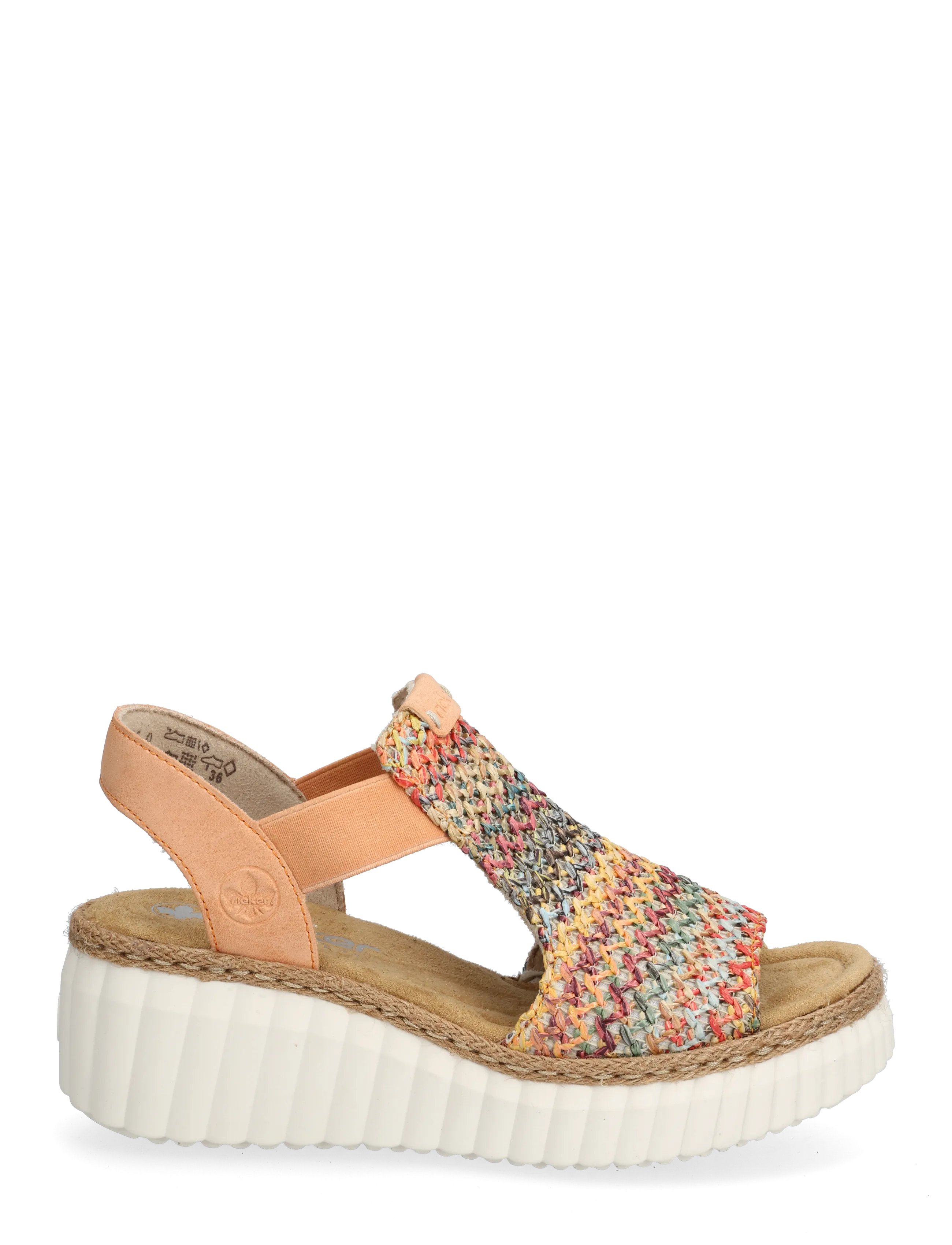 Rieker - Rieker Ladies' sandals 69172-92 multi - kontsaga espadrillid - multi - 1
