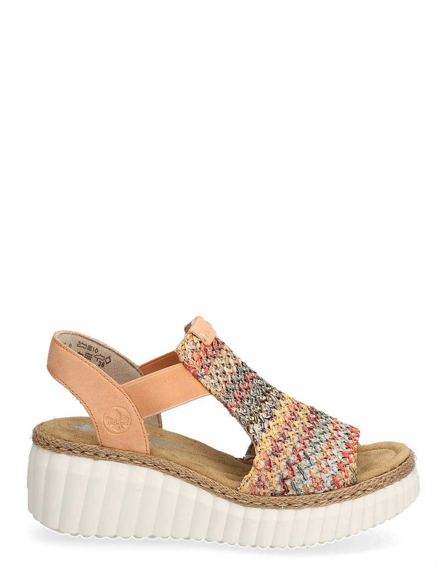Rieker - Rieker Ladies' sandals 69172-92 multi - kontsaga espadrillid - multi - 1