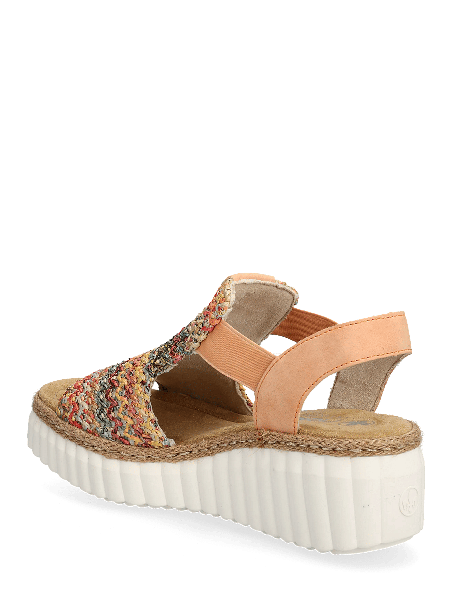 Rieker - Rieker Ladies' sandals 69172-92 multi - kontsaga espadrillid - multi - 2