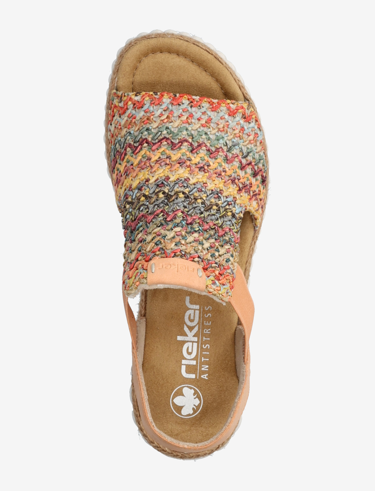 Rieker - Rieker Ladies' sandals 69172-92 multi - højhælede espadrillos - multi - 3