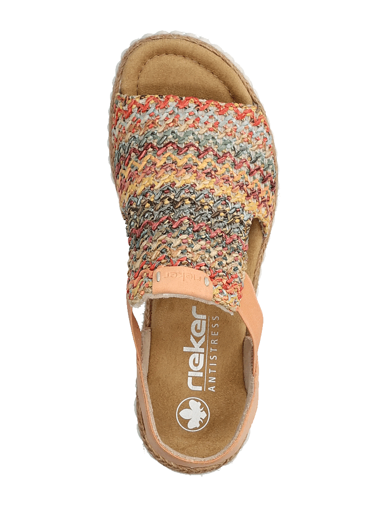 Rieker - Rieker Ladies' sandals 69172-92 multi - højhælede espadrillos - multi - 3