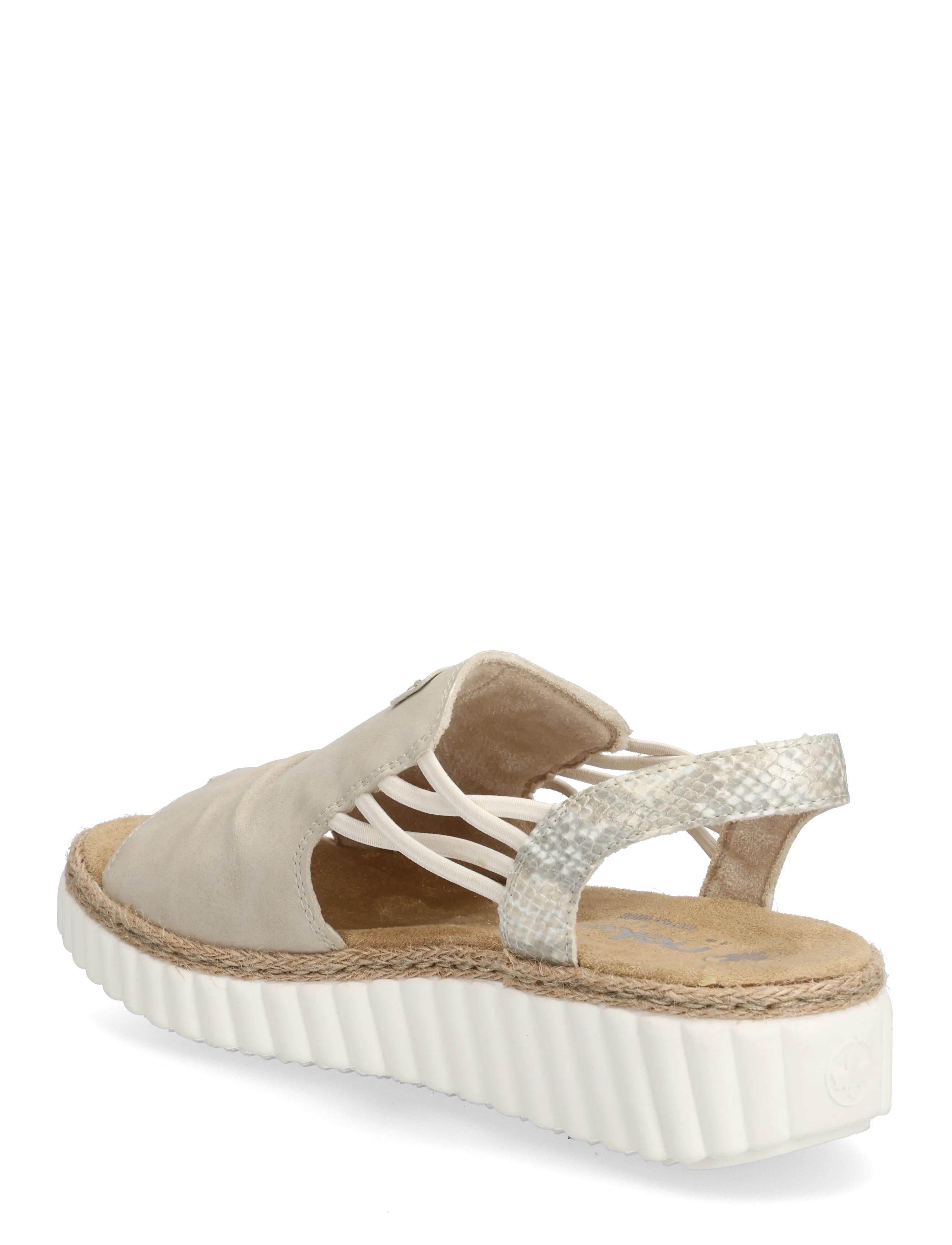 Rieker - 69262-62 - flache sandalen - beige - 2