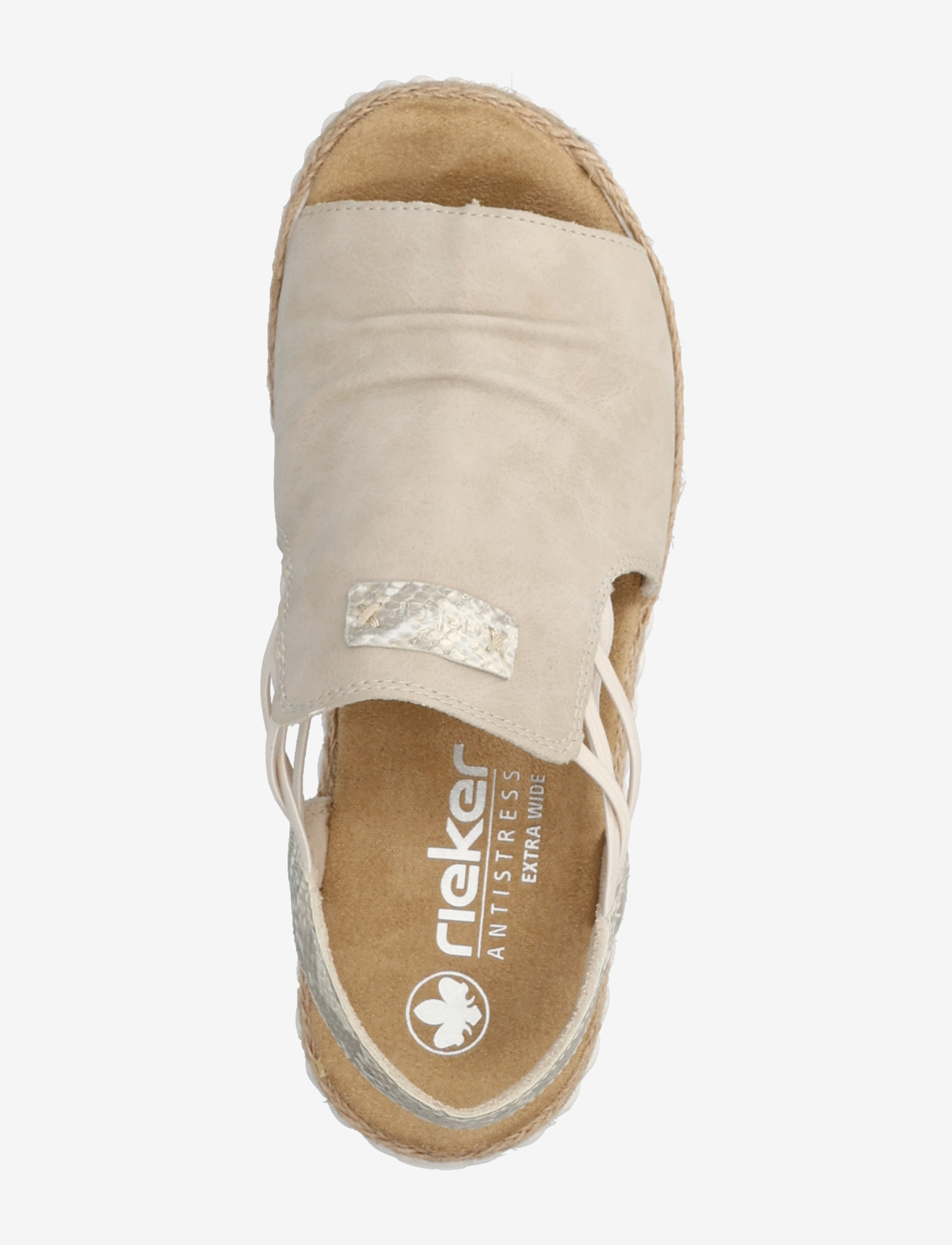 Rieker - Rieker Ladies' sandals 69262-52 green - flat sandals - beige - 3