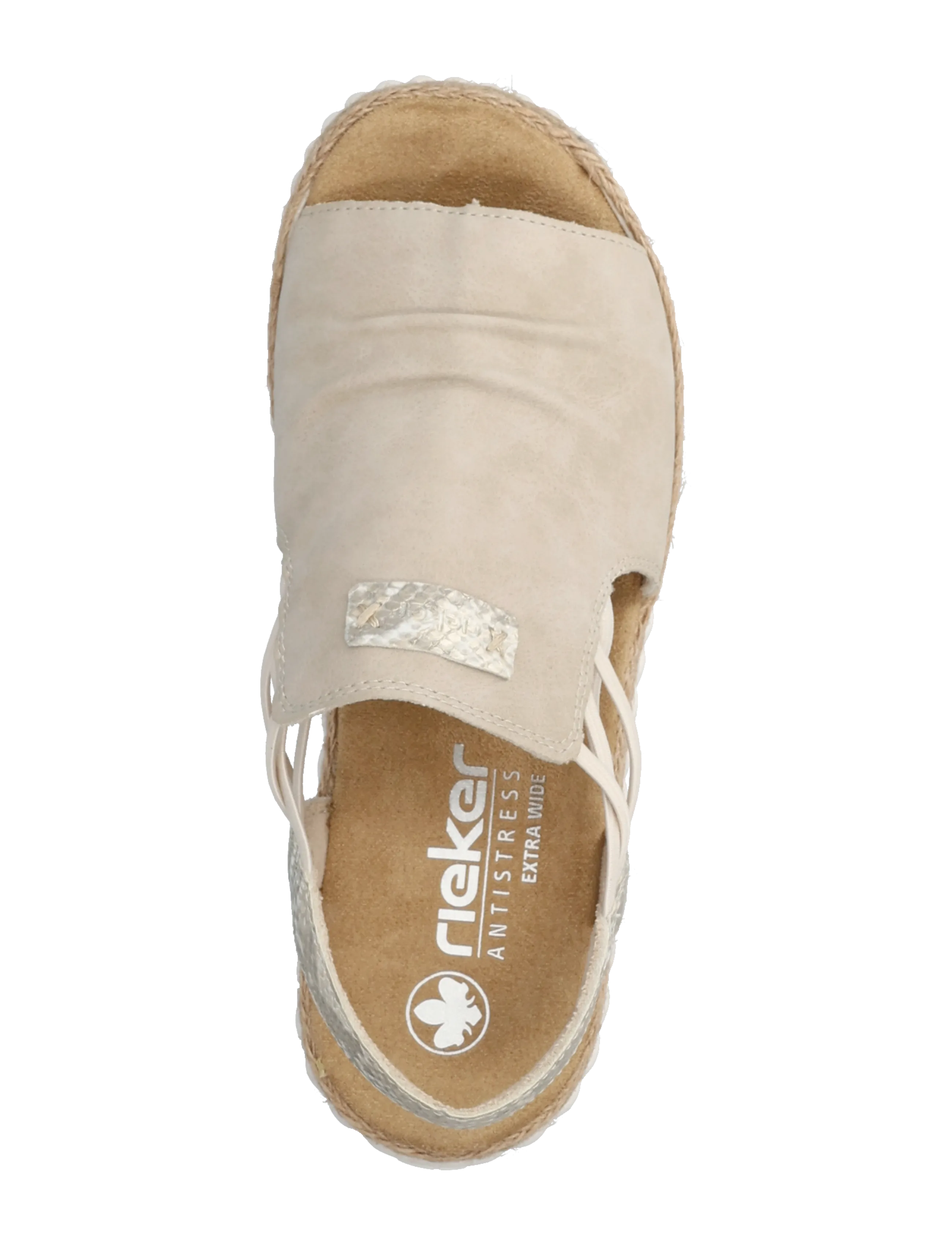 Rieker - 69262-62 - flache sandalen - beige - 3