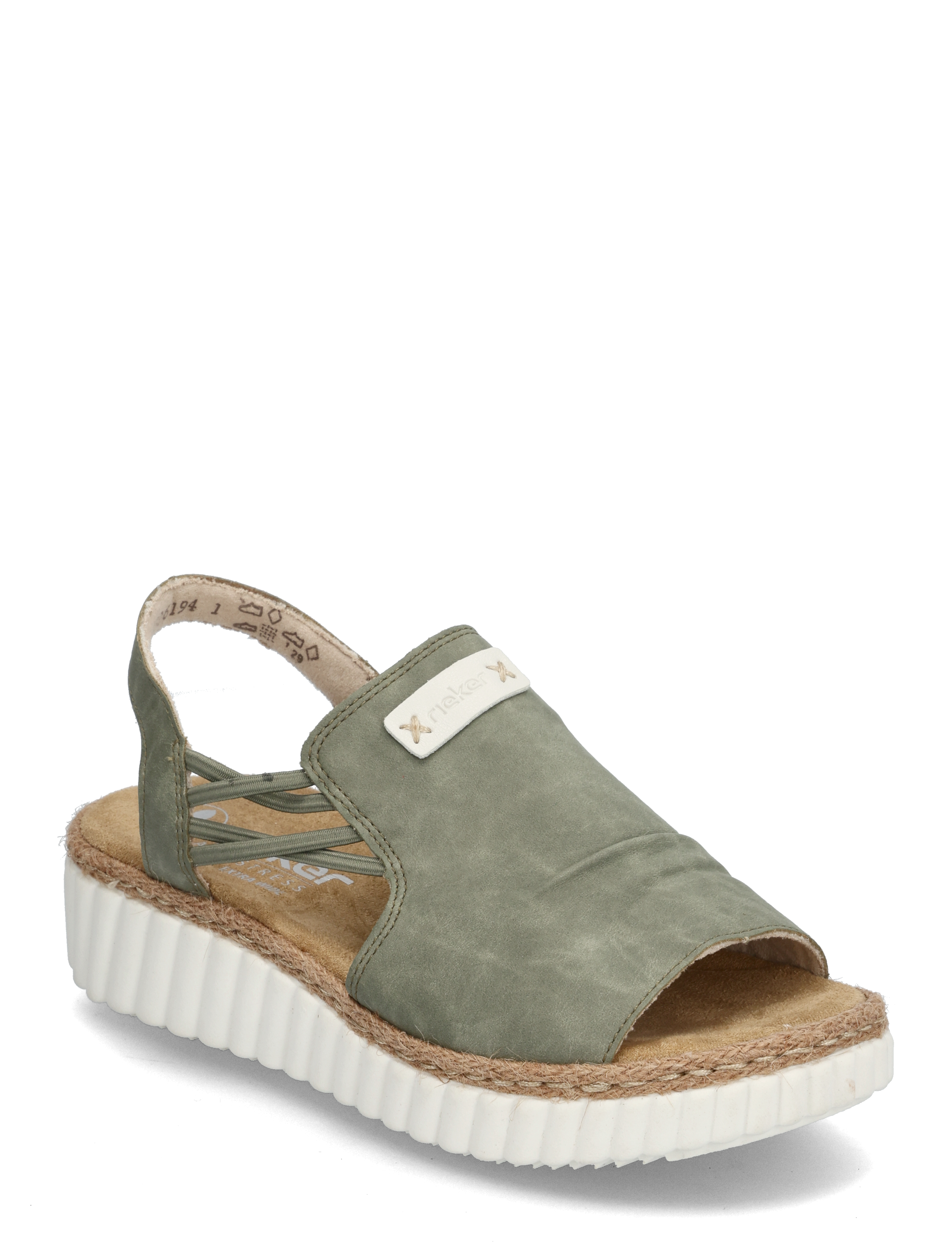 Rieker 69262-62, 42, Green, Sandaler > Flade Sandals, Dame