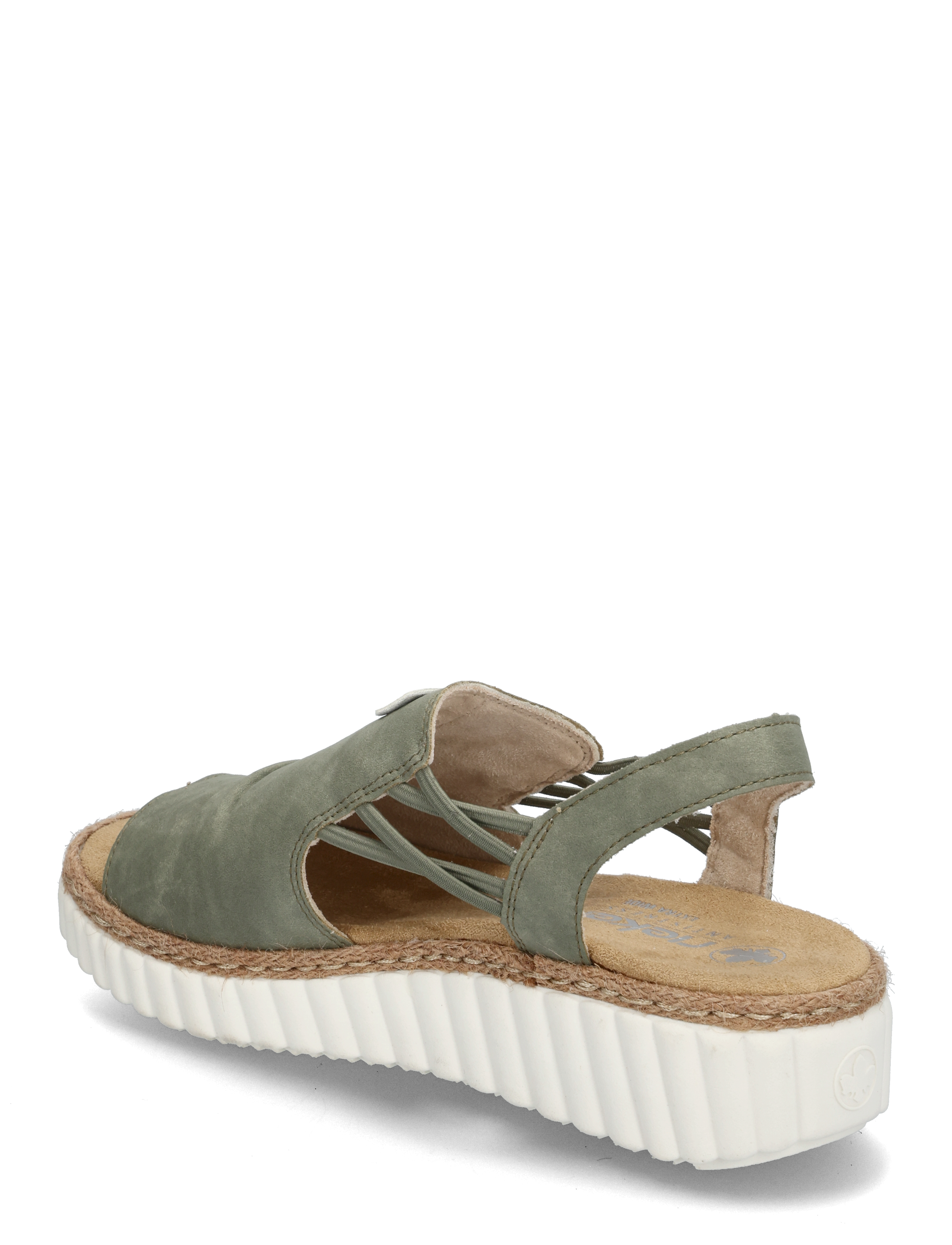 Rieker - 69262-62 - flat sandals - green - 2