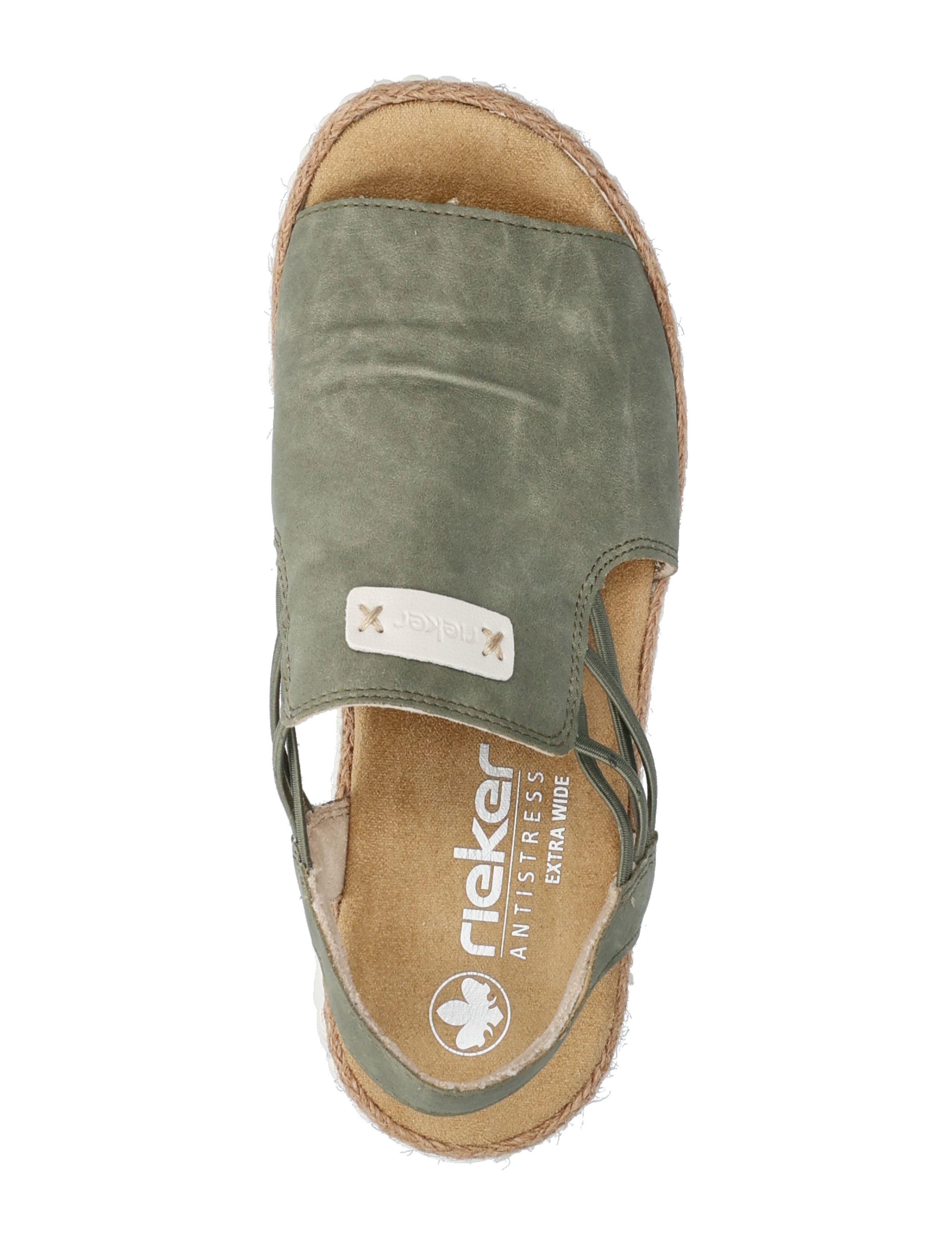 Rieker - 69262-62 - flat sandals - green - 3