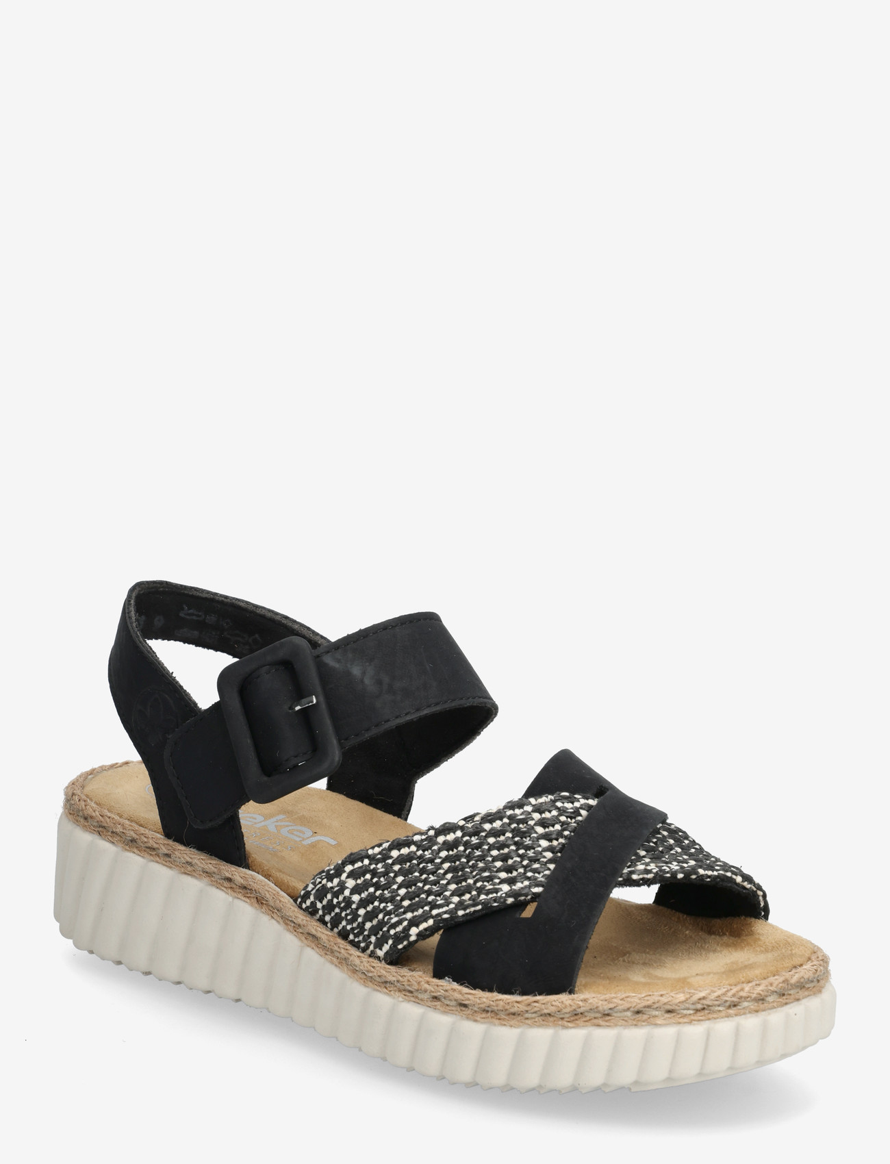 Rieker - 69269-00 - flade sandaler - black - 0