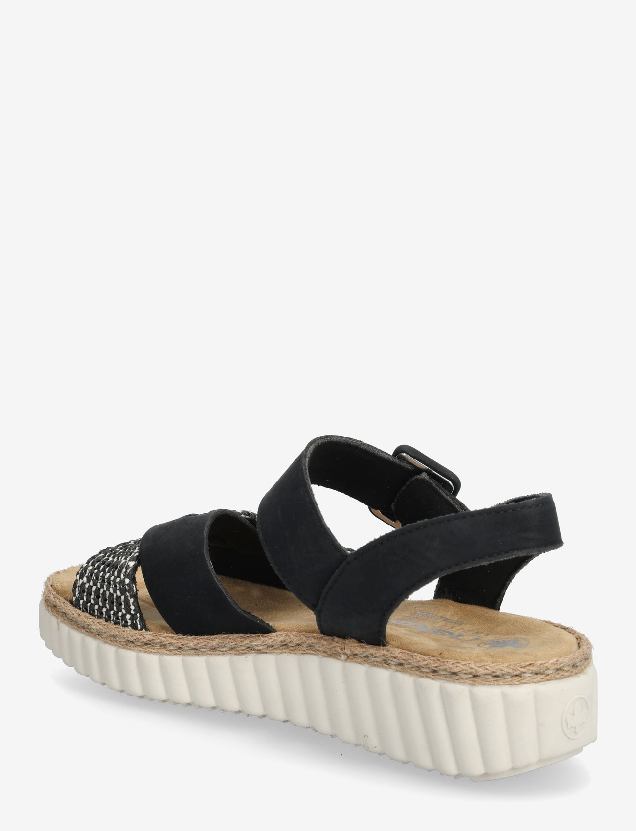 Rieker - 69269-00 - flade sandaler - black - 2