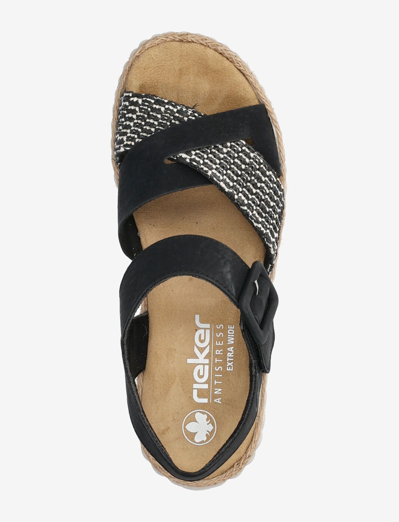 Rieker - 69269-00 - flade sandaler - black - 3