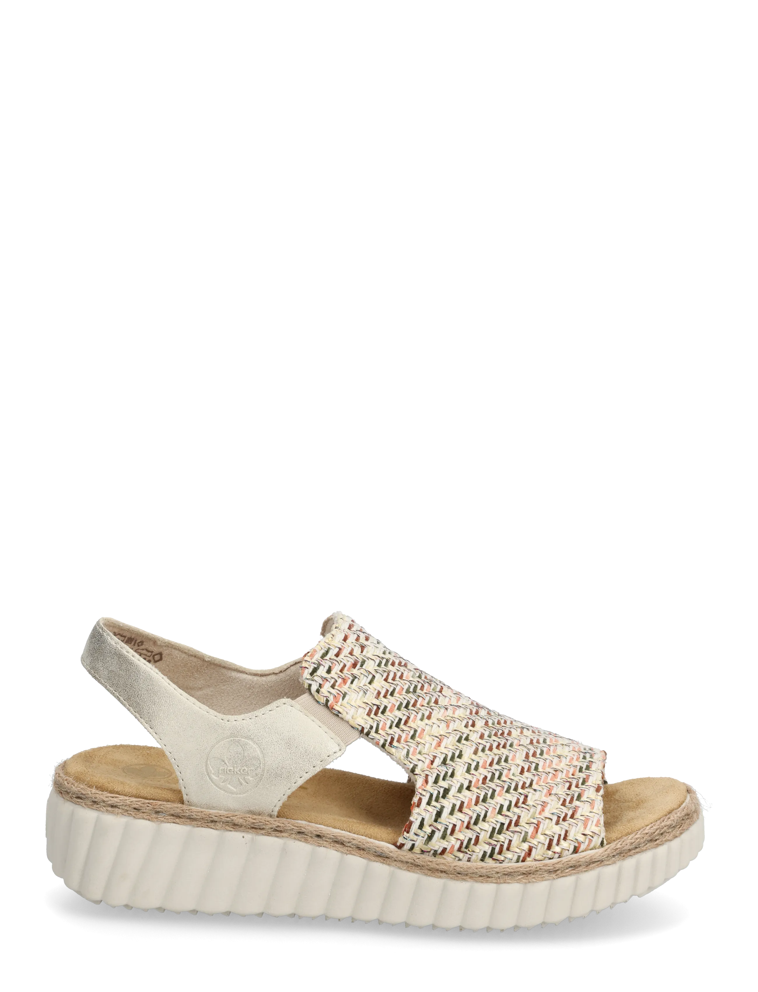 Rieker - 69276-60 - flatir sandalar - beige - 1