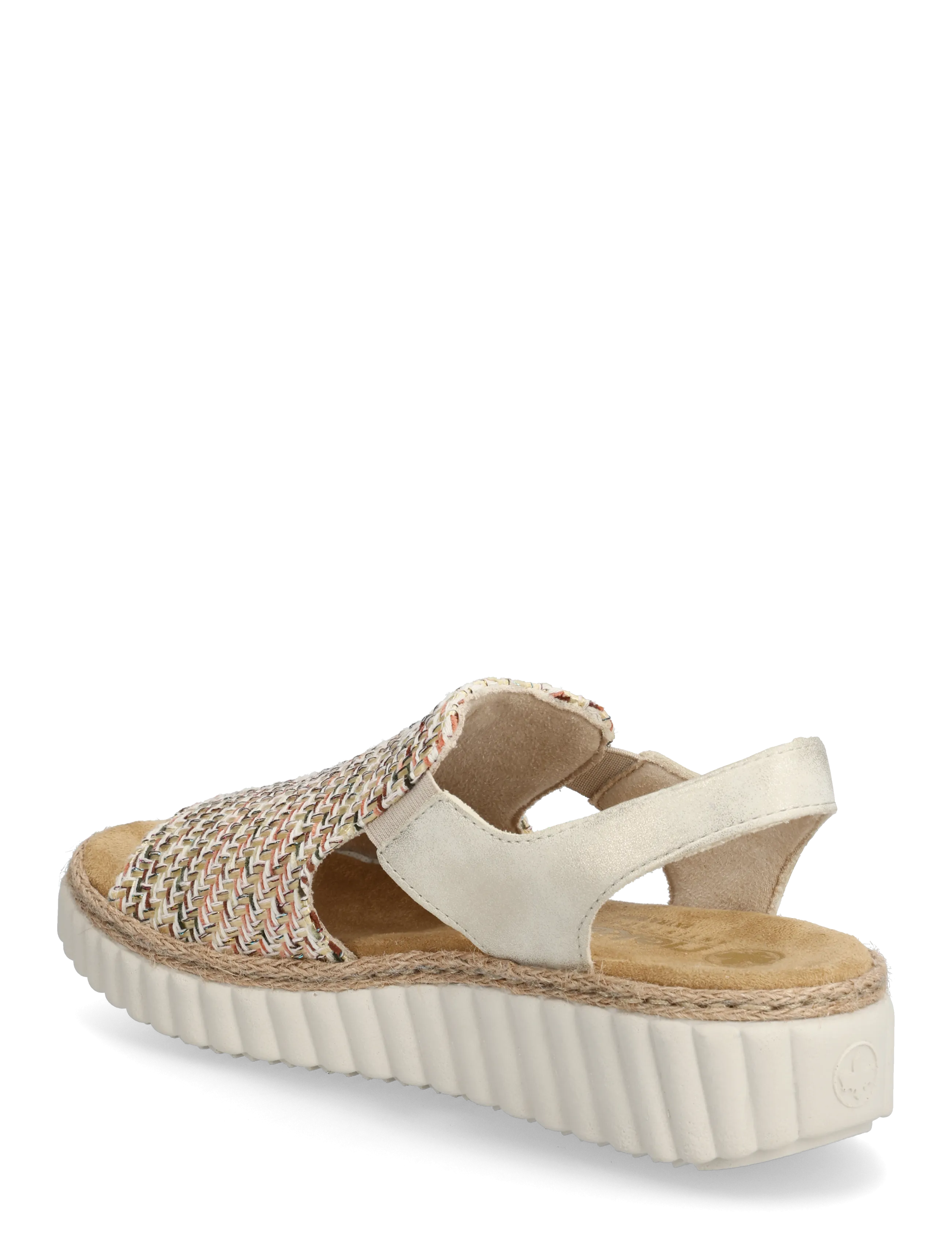 Rieker - 69276-60 - flatir sandalar - beige - 2