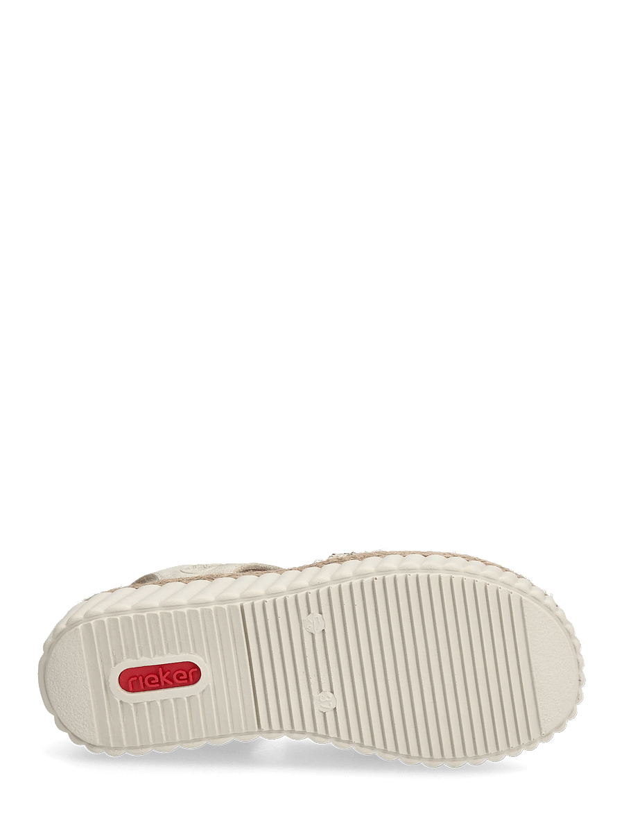 Rieker - 69276-60 - flade sandaler - beige - 4