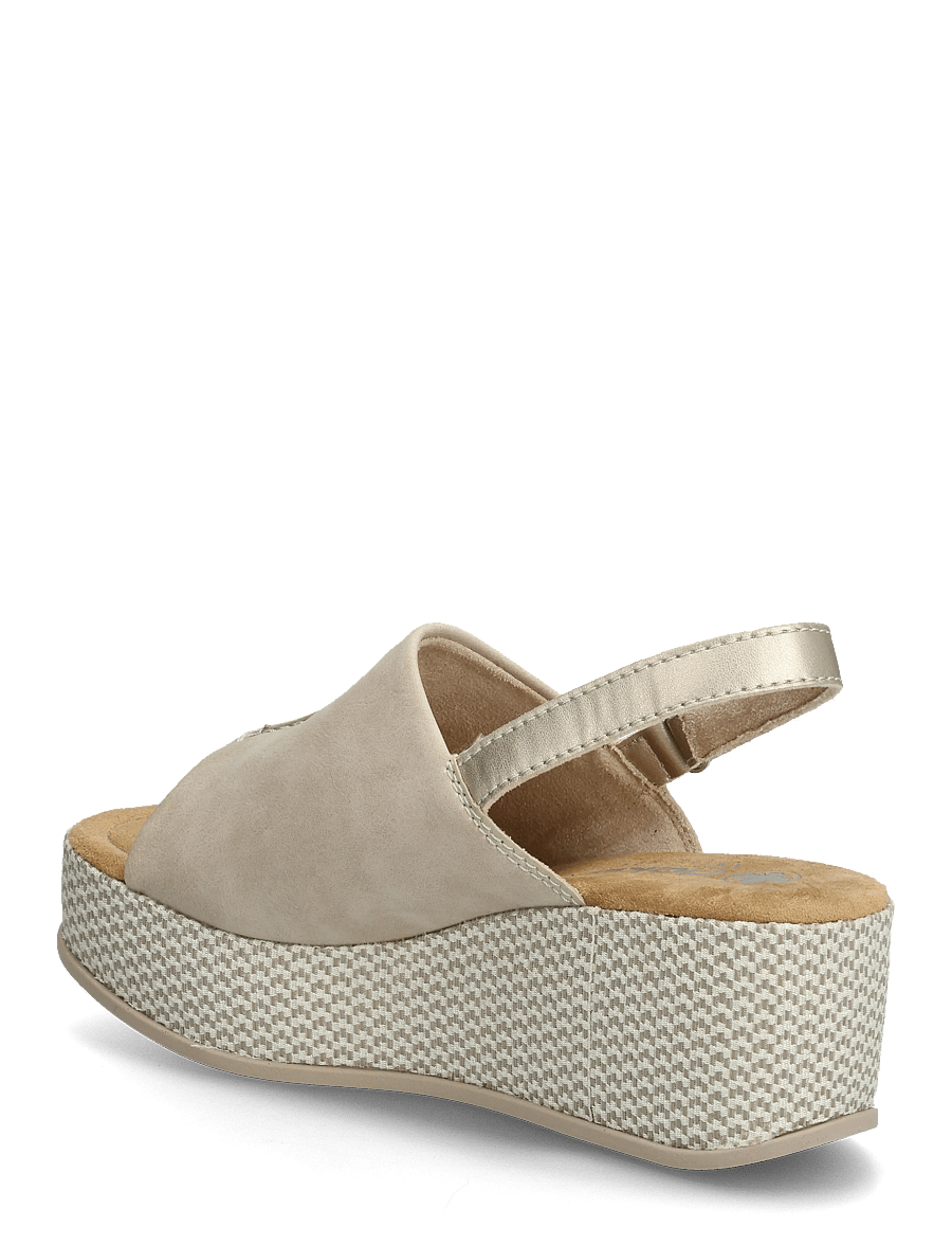Rieker - Rieker Ladies' sandals 69460-62 Beige - platformsandalen - beige - 2