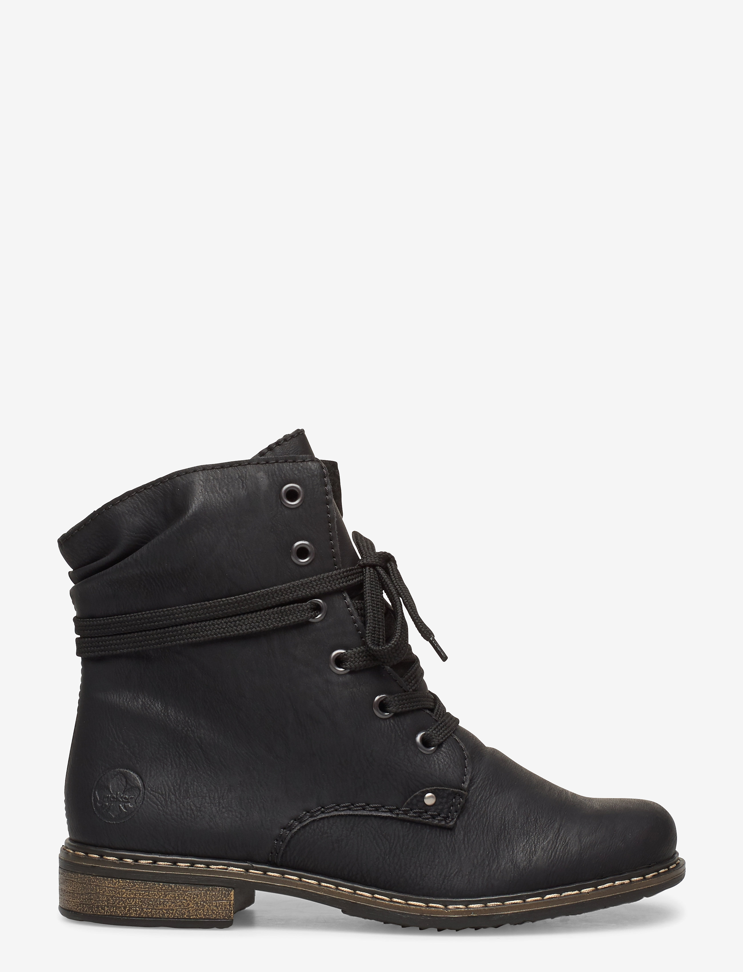 Rieker - 71229-02 - nauhalliset nilkkurit - black - 1