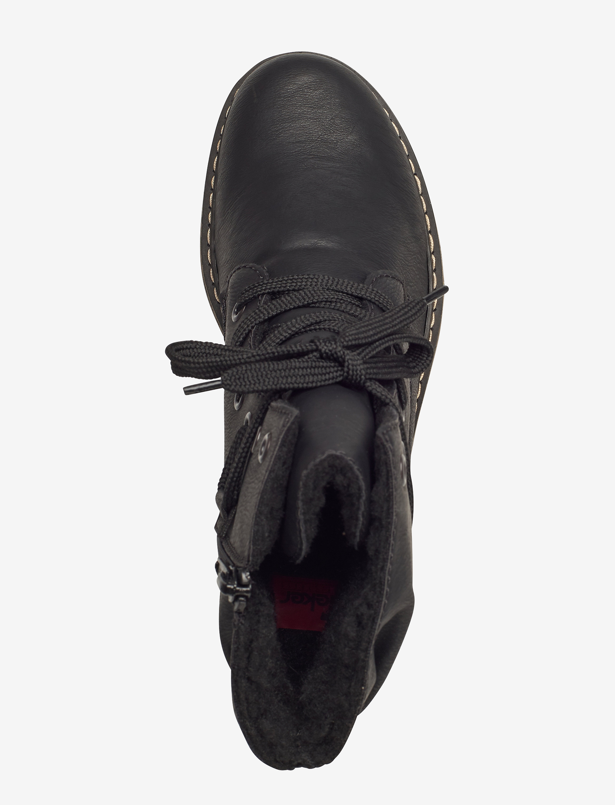 Rieker - 71229-02 - nauhalliset nilkkurit - black - 3