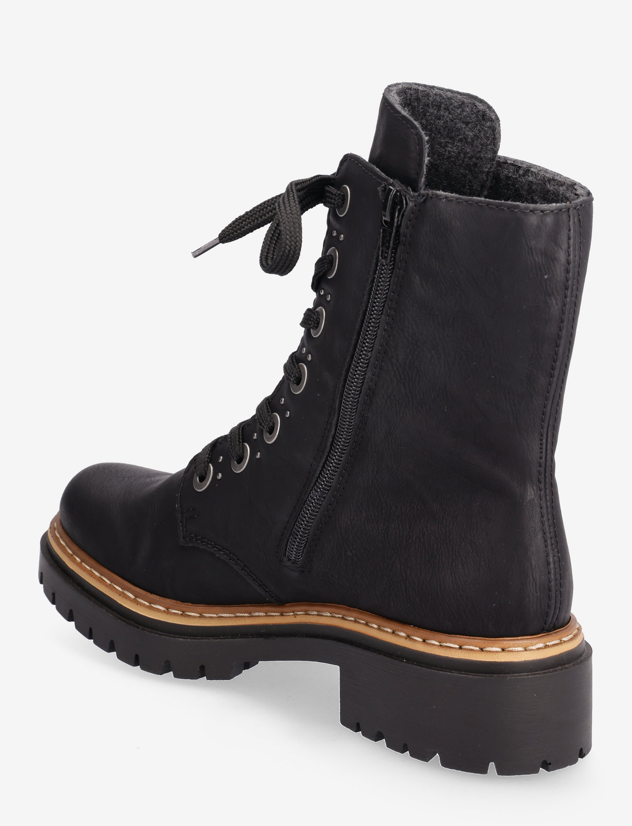 Rieker - 72612 - geschnürte stiefel - black - 2