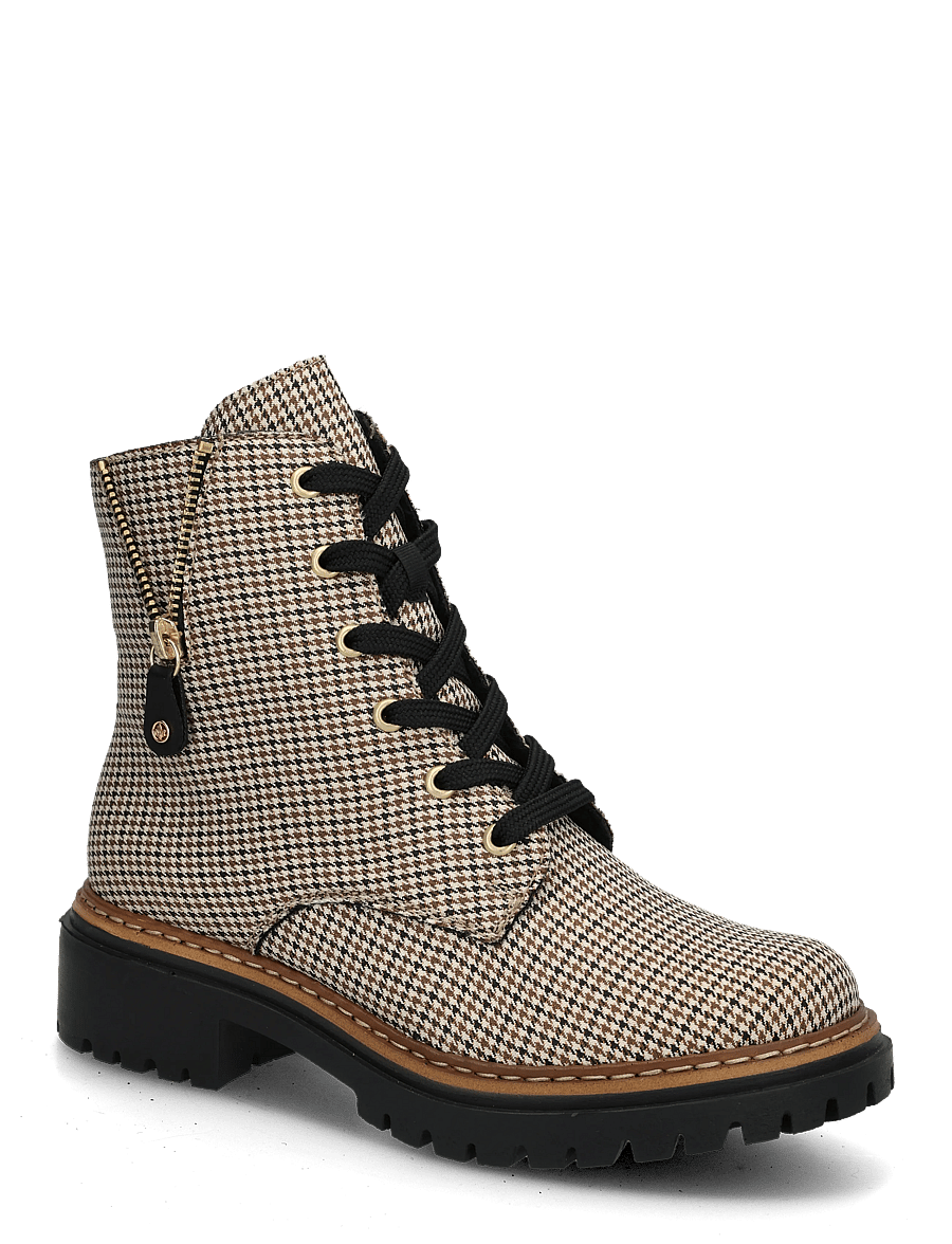 Rieker - Rieker Ladies mid height boots 72617-90 Multi - platta ankelboots - beige - 0