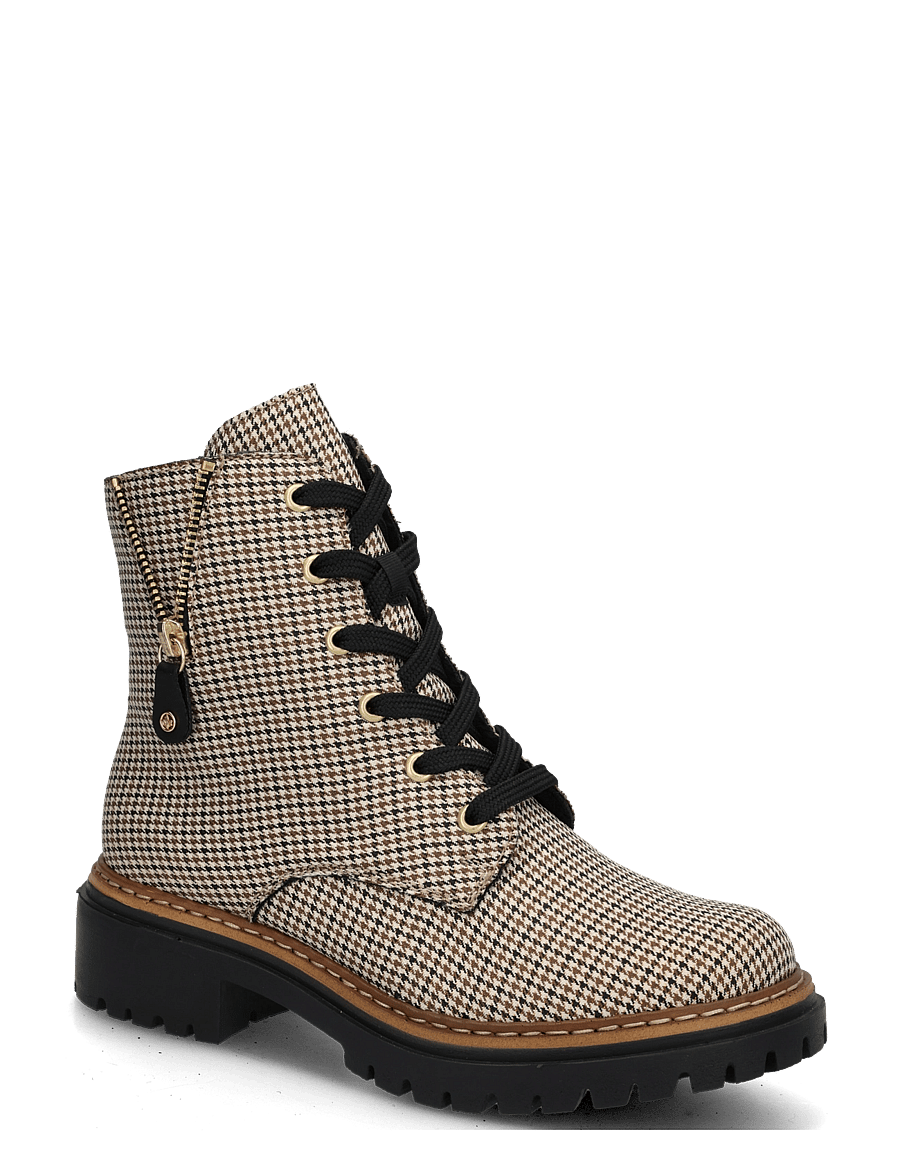 Rieker - 72617-60 - geschnürte stiefel - beige - 0