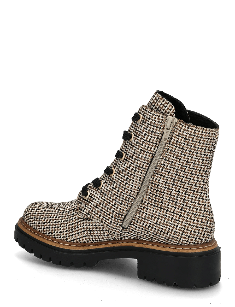 Rieker - Rieker Ladies mid height boots 72617-90 Multi - platta ankelboots - beige - 1