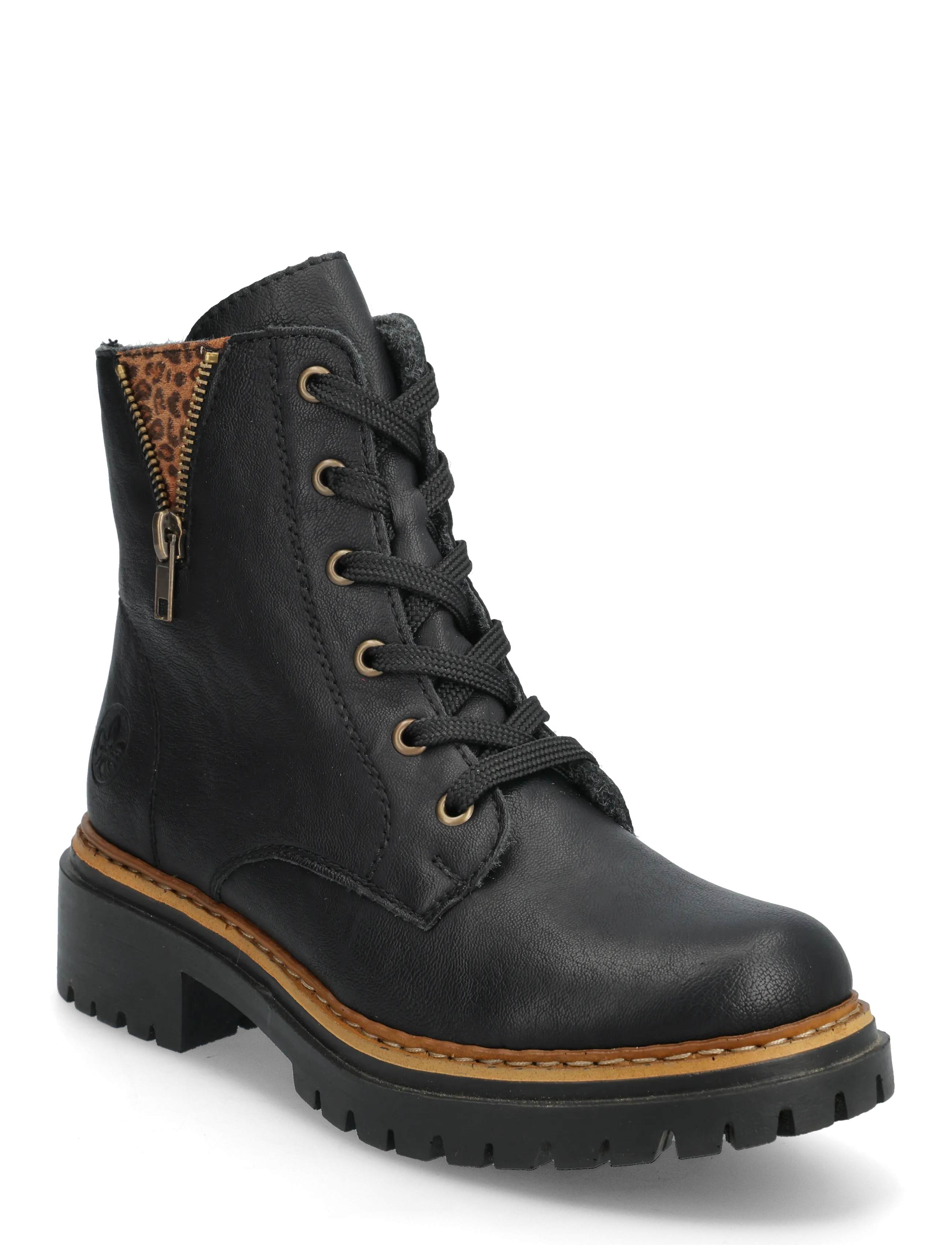 Rieker Ladies mid height boots 72617-00 Black - BLACK