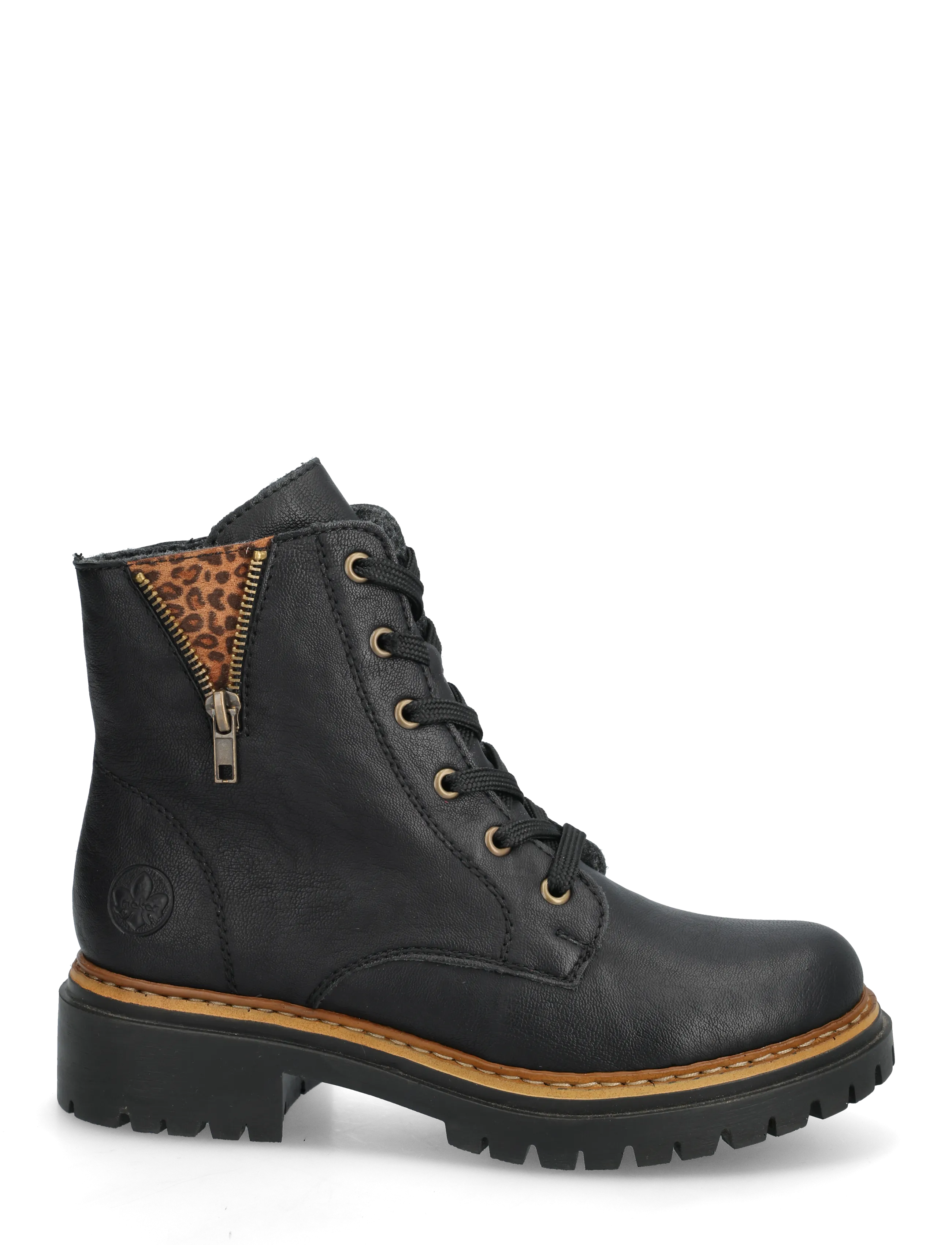 Rieker - Rieker Ladies mid height boots 72617-60 Beige - black - 1