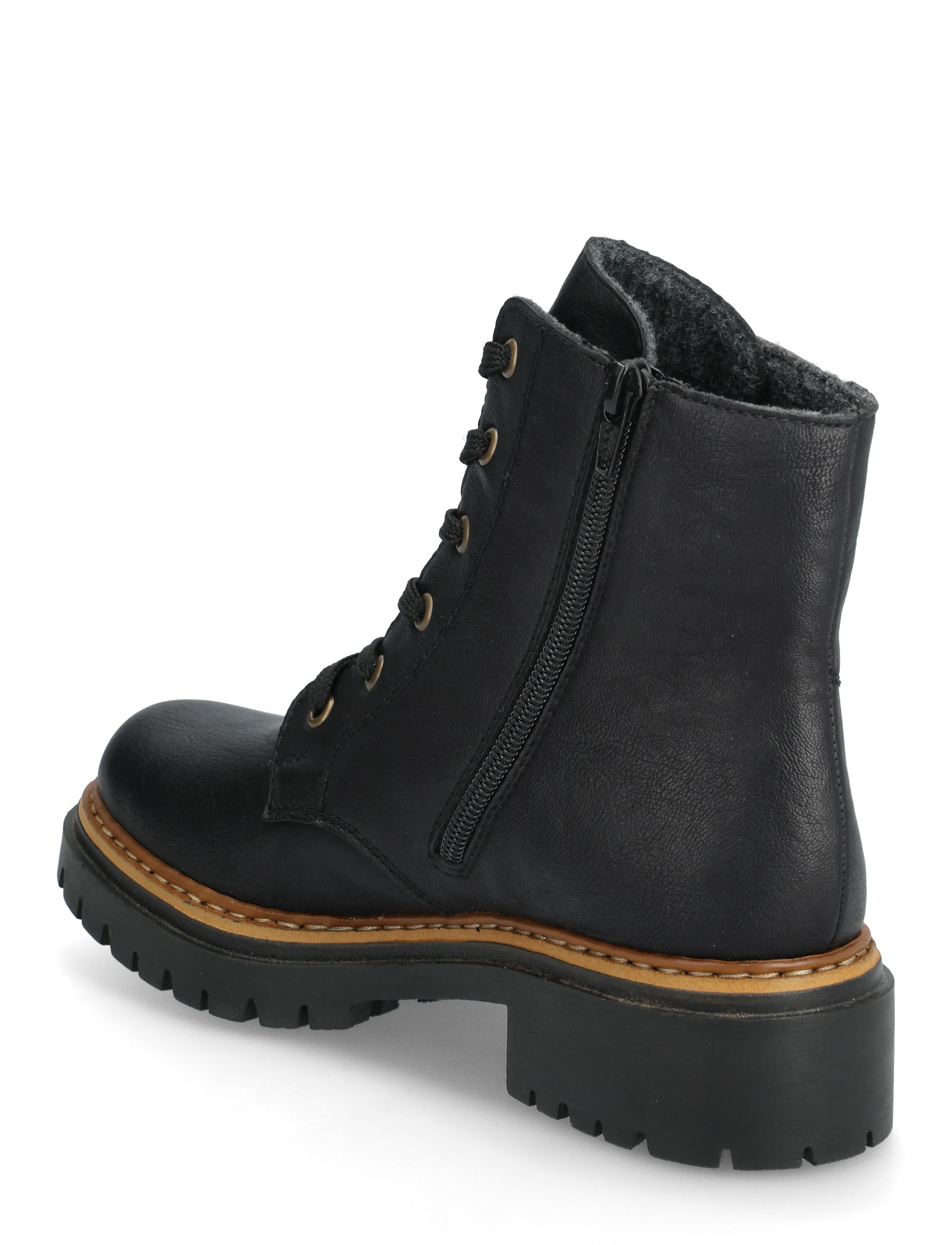Rieker - Rieker Ladies mid height boots 72617-60 Beige - black - 2