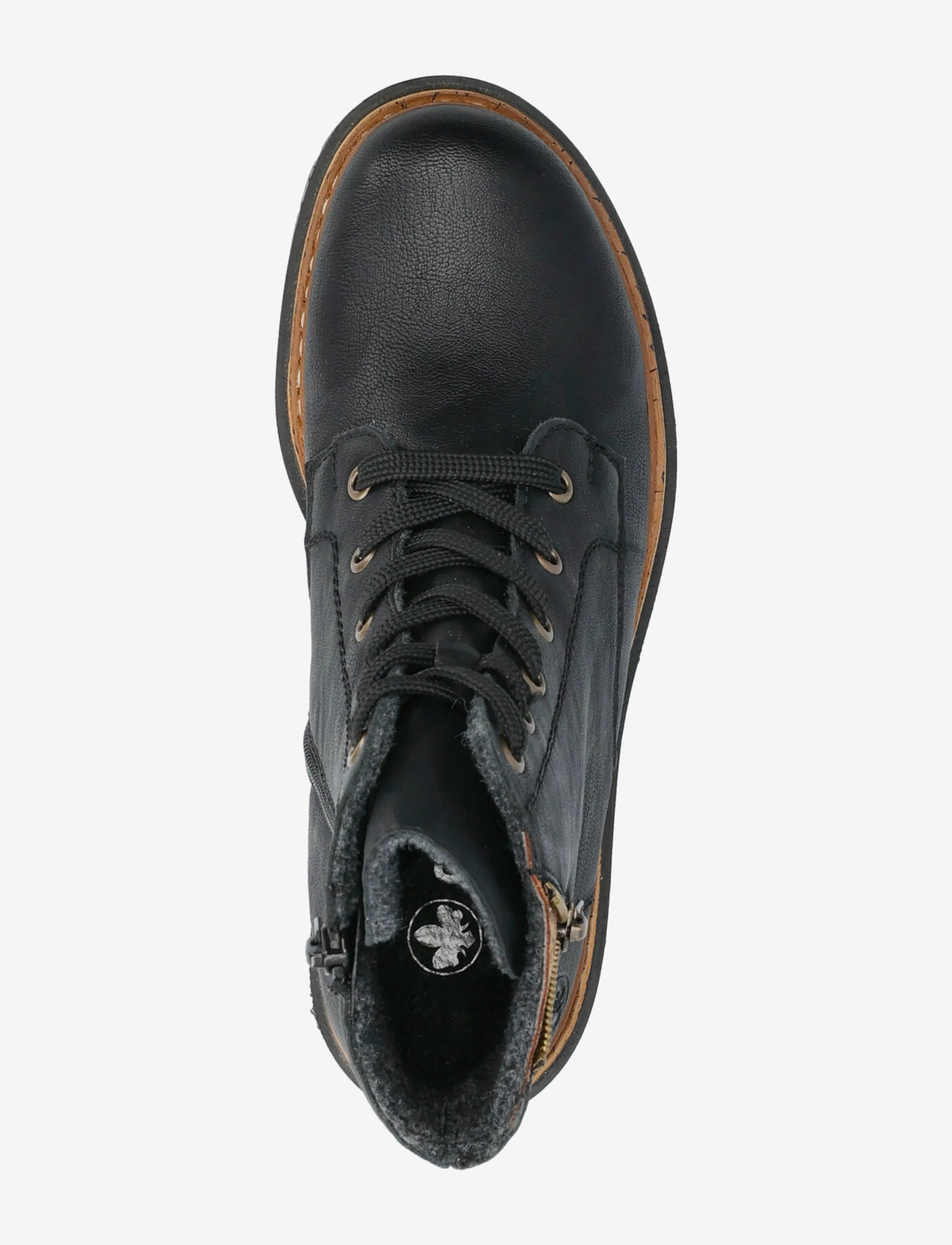 Rieker - Rieker Ladies mid height boots 72617-00 Black - kängor - black - 3