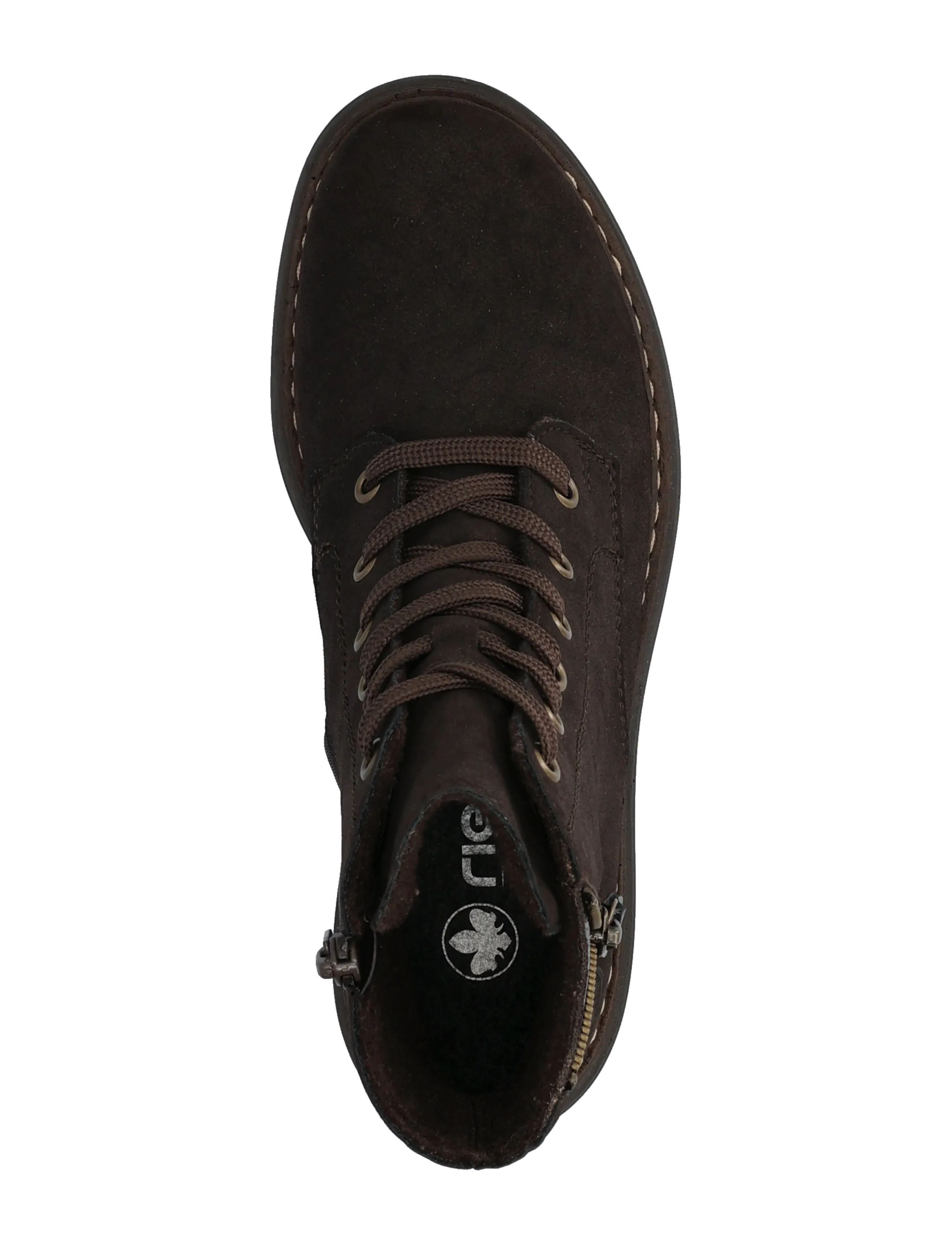 Rieker - Rieker Ladies mid height boots 72617-90 Multi - flache stiefeletten - brown - 3